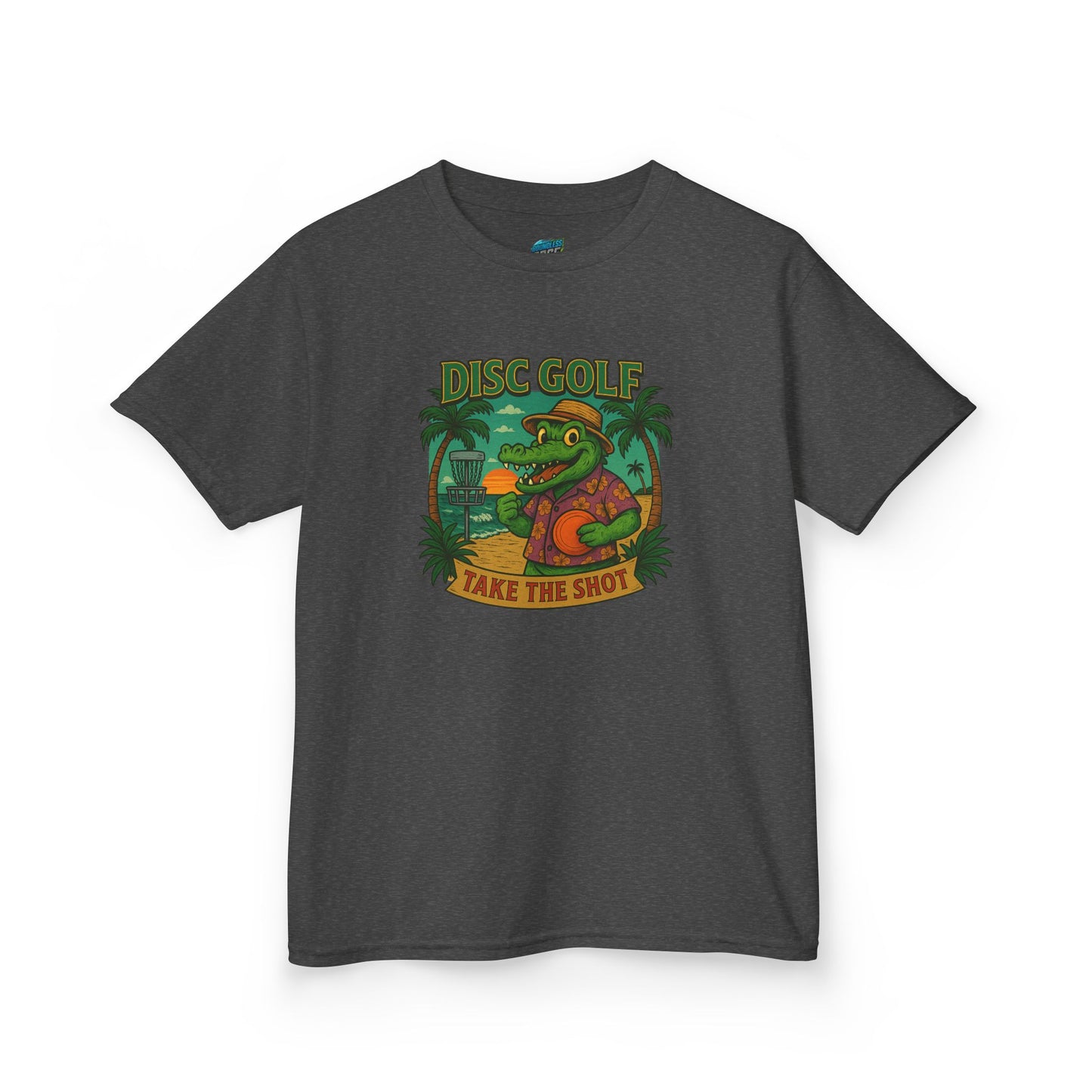 Take the Shot Disc Golf Gator Boys' Heavy Cotton T-Shirt