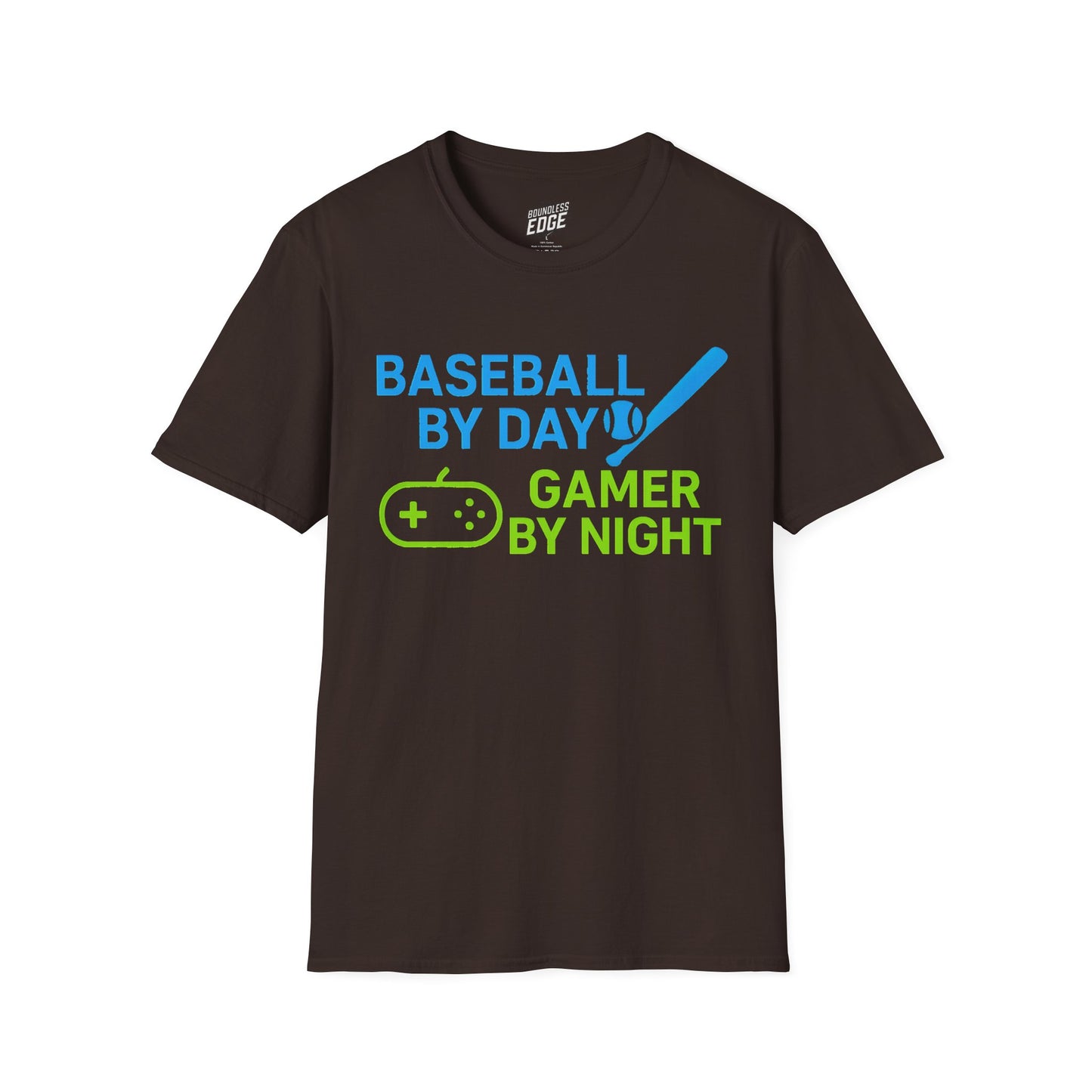 Baseball by Day, Gamer by Night Men's Basic T-Shirt