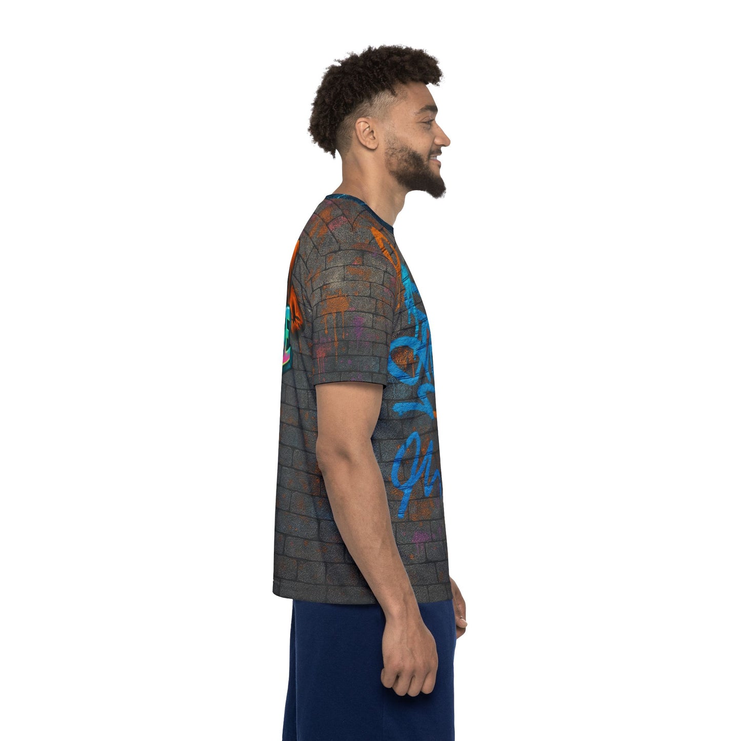 Vibe Graffiti Wall Men's Jersey Premium T-Shirt
