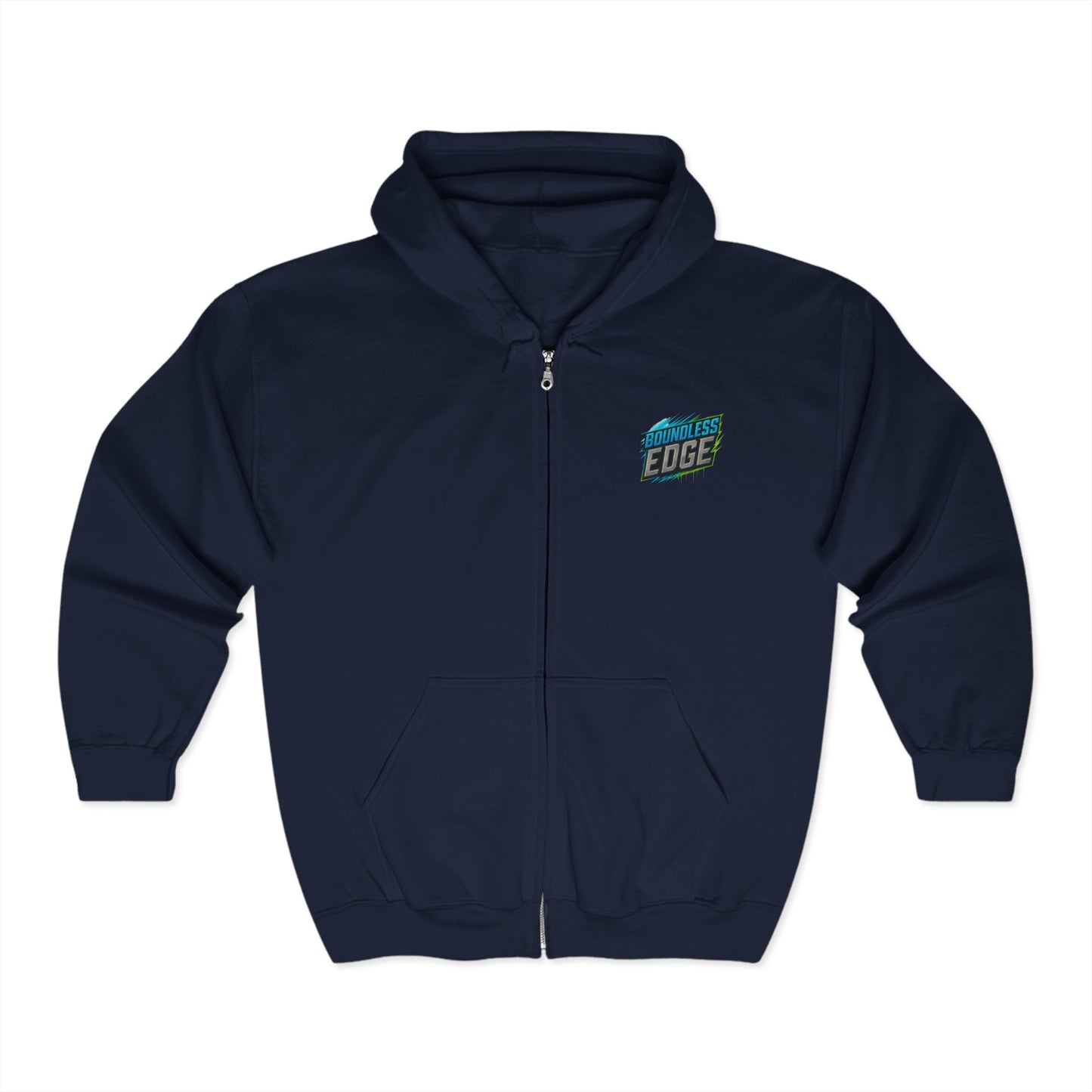 Boundless Edge Push Your Limits Men's Full Zip-Up Hoodie Sweatshirt