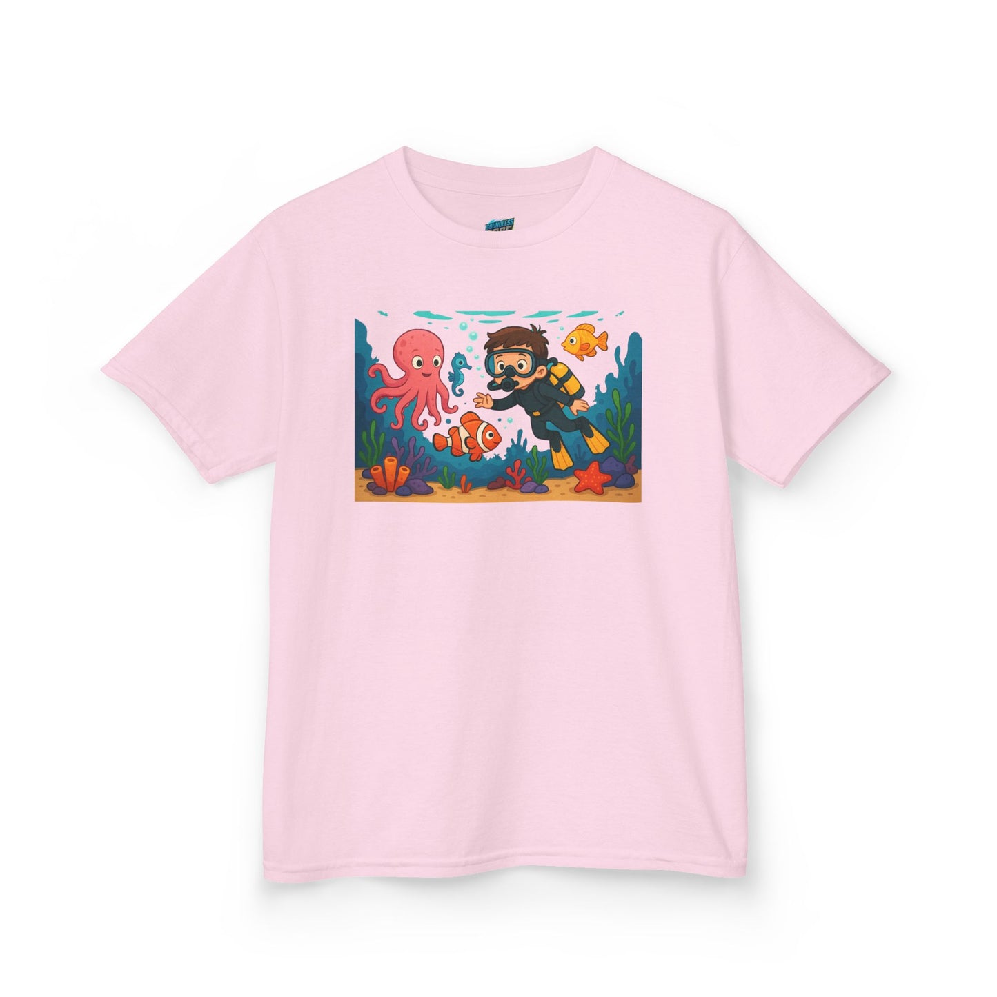 Ocean Explorer Playing with Danger Boys' Heavy Cotton T-Shirt
