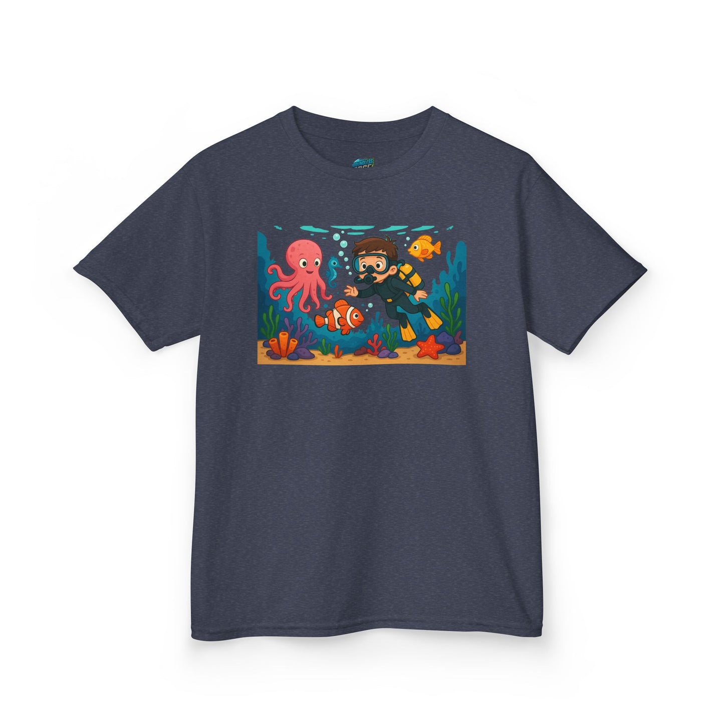 Ocean Explorer Playing with Danger Boys' Heavy Cotton T-Shirt