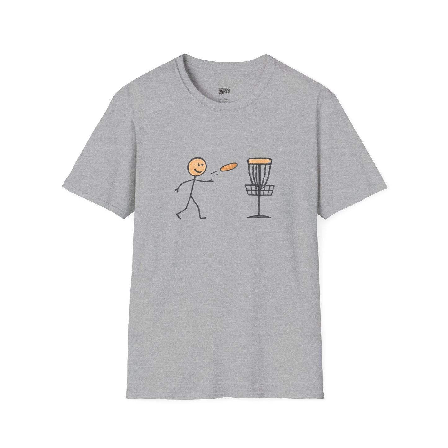 Stick Figure Disc Golf Men's Basic T-Shirt
