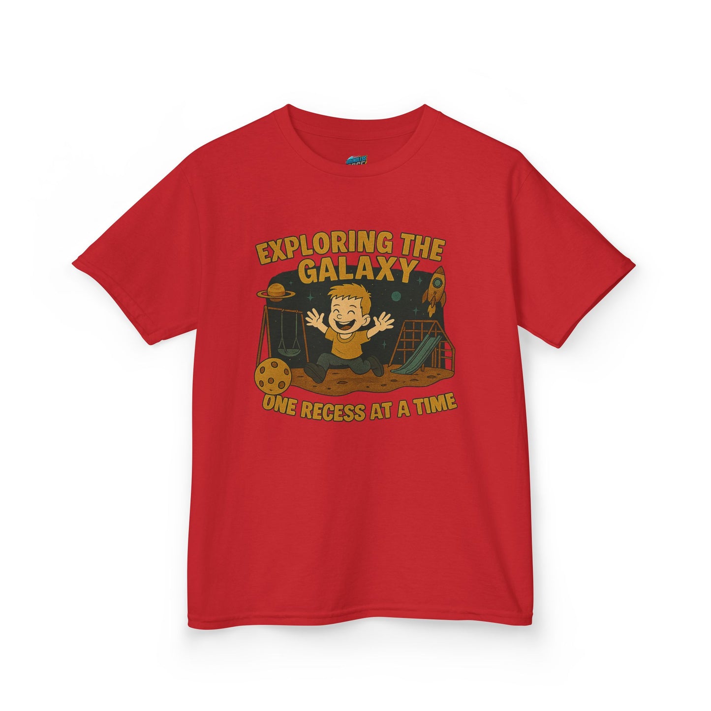 Exploring the Galaxy... Playing with Danger Boys' Heavy Cotton T-Shirt