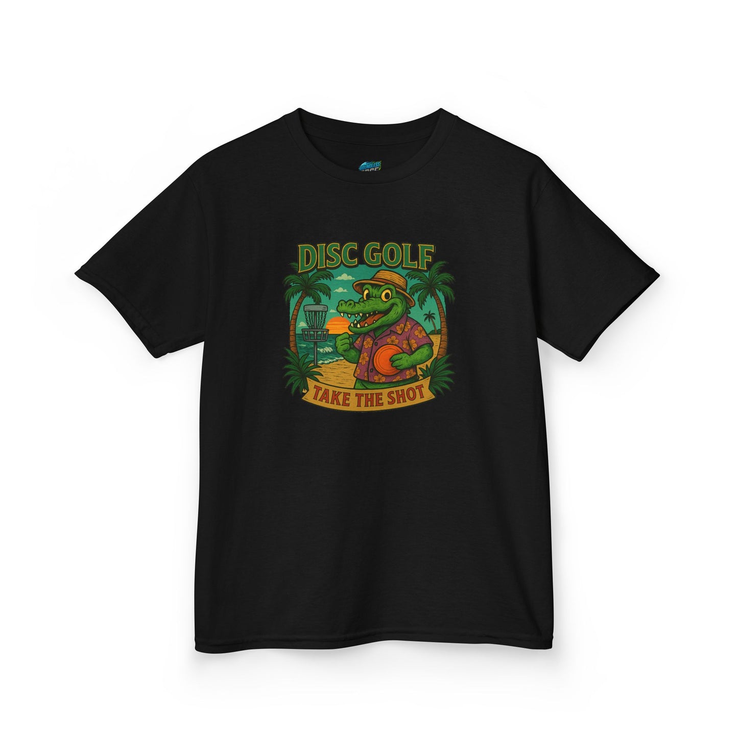 Take the Shot Disc Golf Gator Boys' Heavy Cotton T-Shirt
