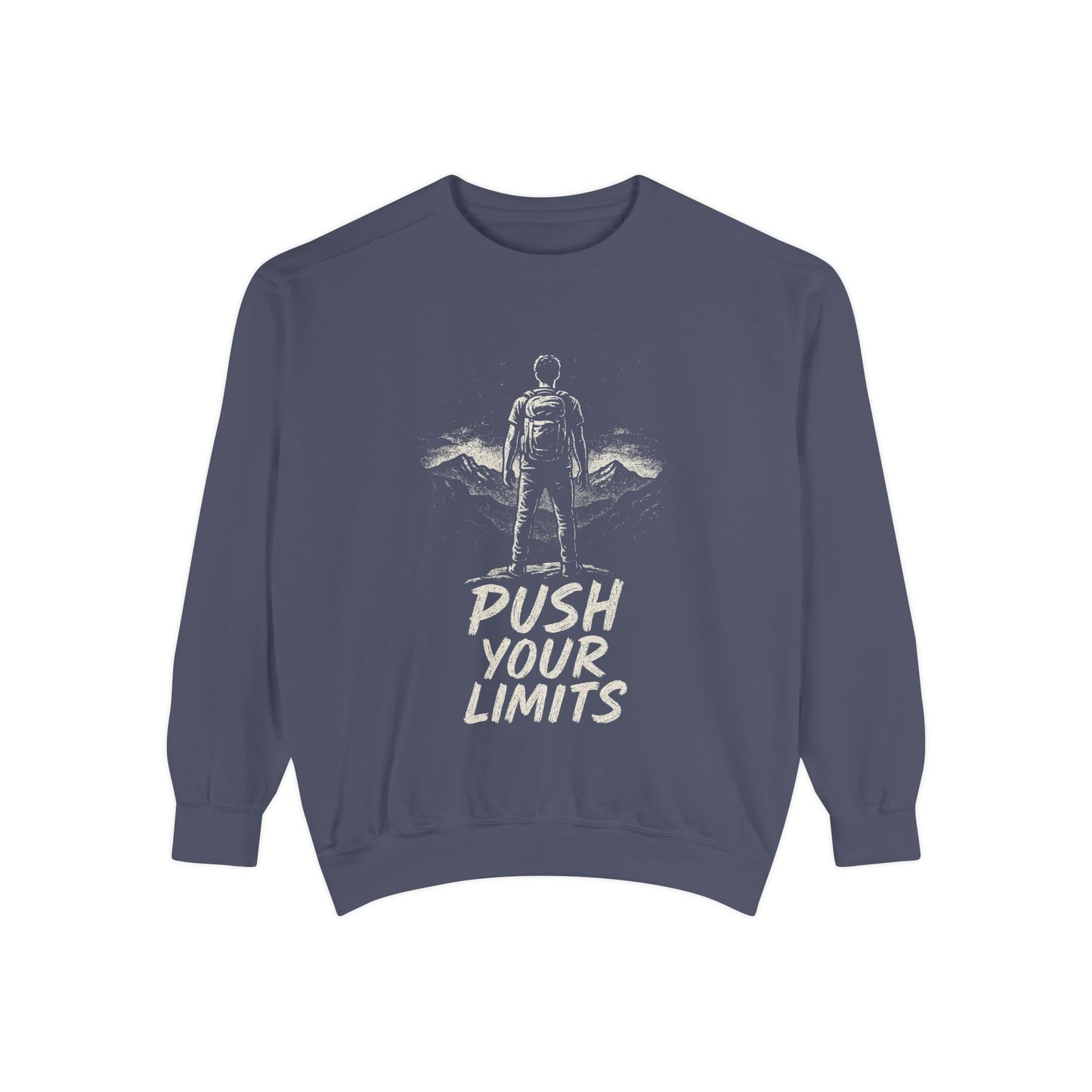 Summit Edition Push Your Limits Hiking Men's Premium Crewneck Sweatshirt