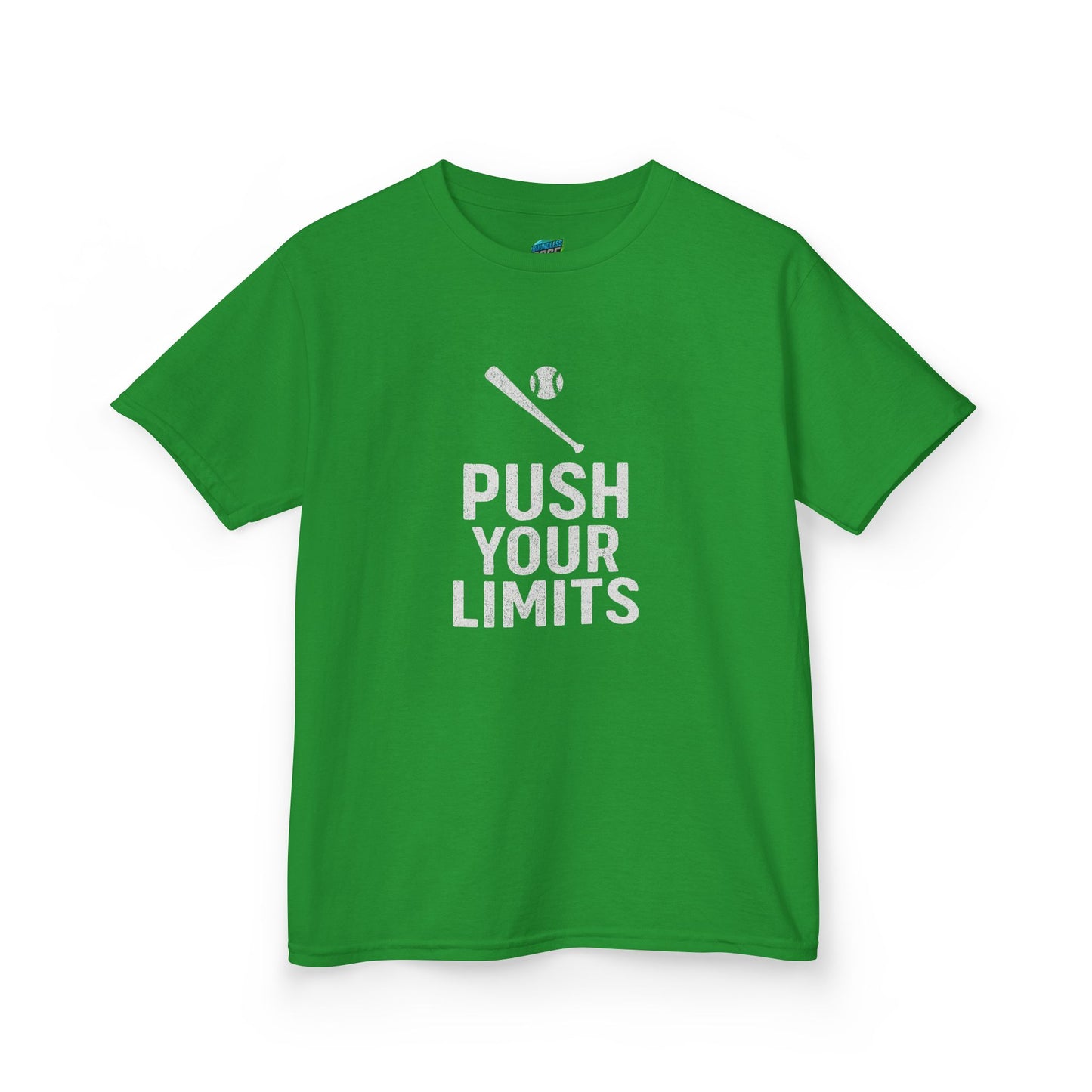 Push Your Limits Baseball Boys' Heavy Cotton T-Shirt