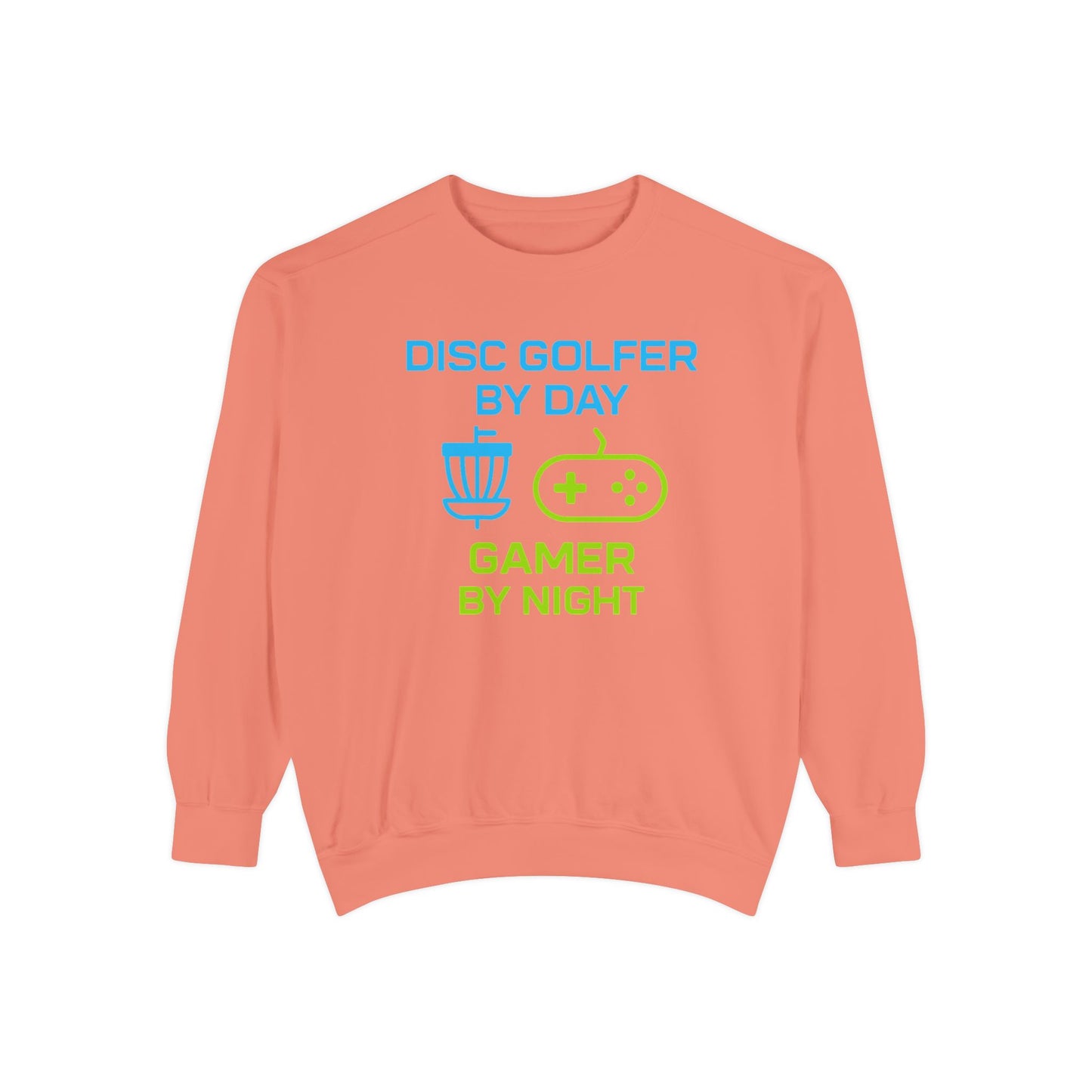 Disc Golfer by Day, Gamer by Night Men's Premium Relaxed Fit Crewneck Sweatshirt