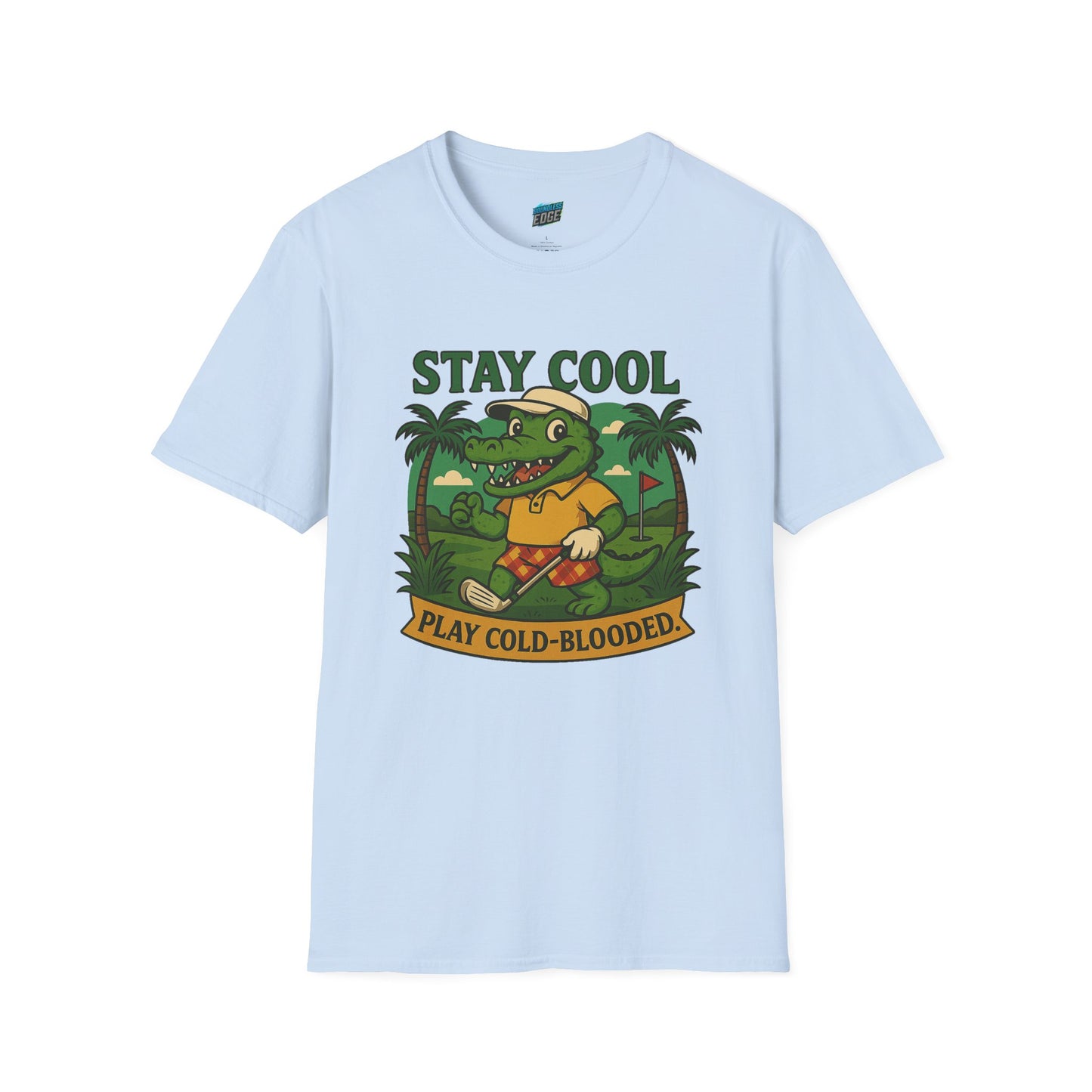 Stay Cool. Play Cold-Blooded Gator Golf Men's Basic T-Shirt