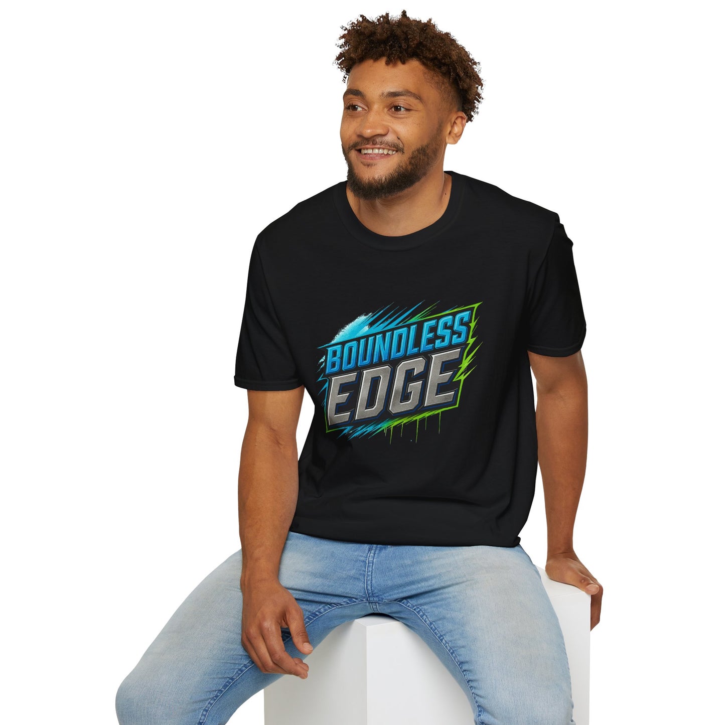 Boundless Edge Logo Tee – Everyday Edition Men's Basic T-Shirt (Black Only)