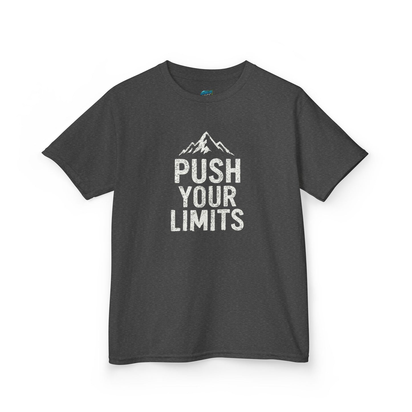 Push Your Limits Hiking Mountain Boys' Heavy Cotton T-Shirt