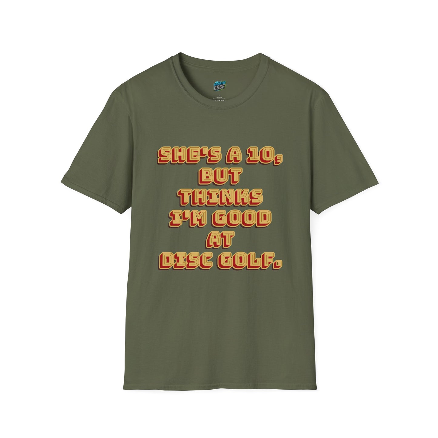 She's a 10... Disc Golf Humor Men's Basic T-Shirt