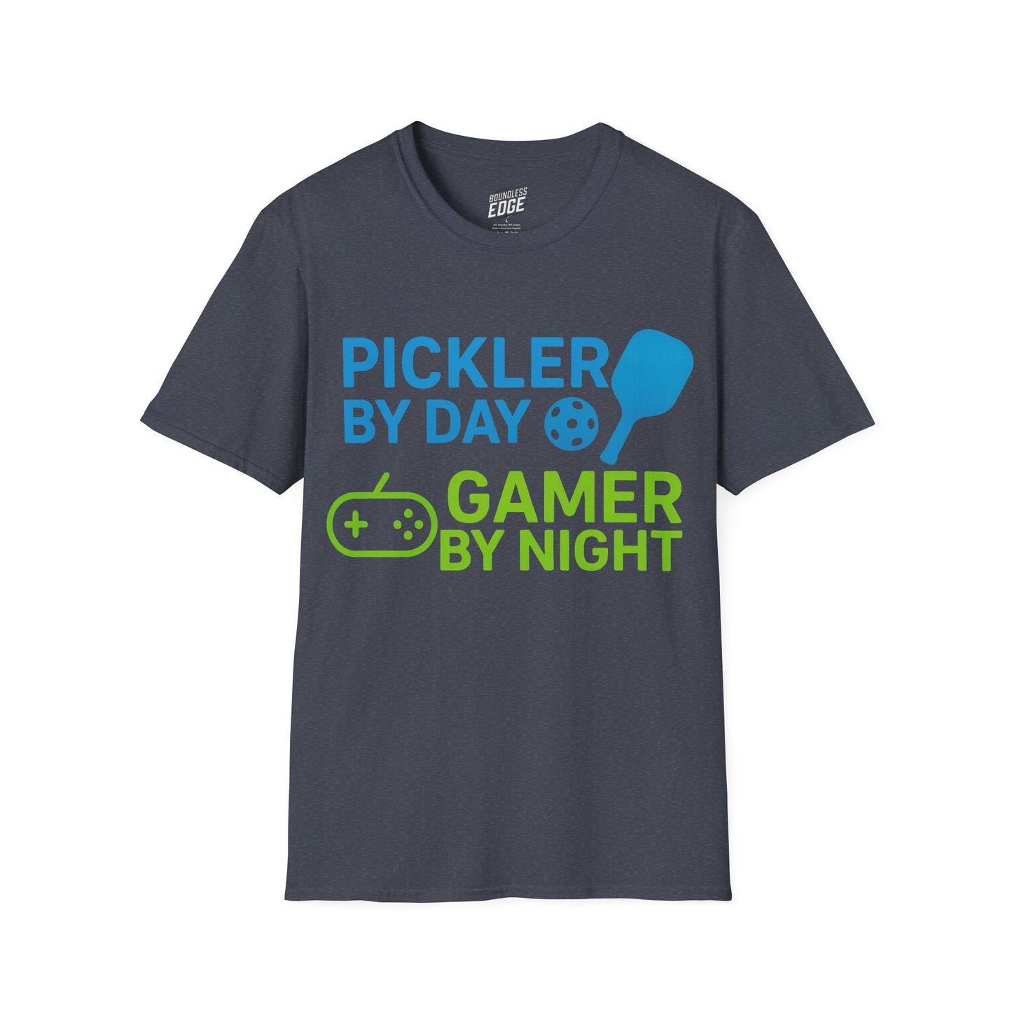 Pickler by Day, Gamer by Night Pickleball Men's Basic T-Shirt