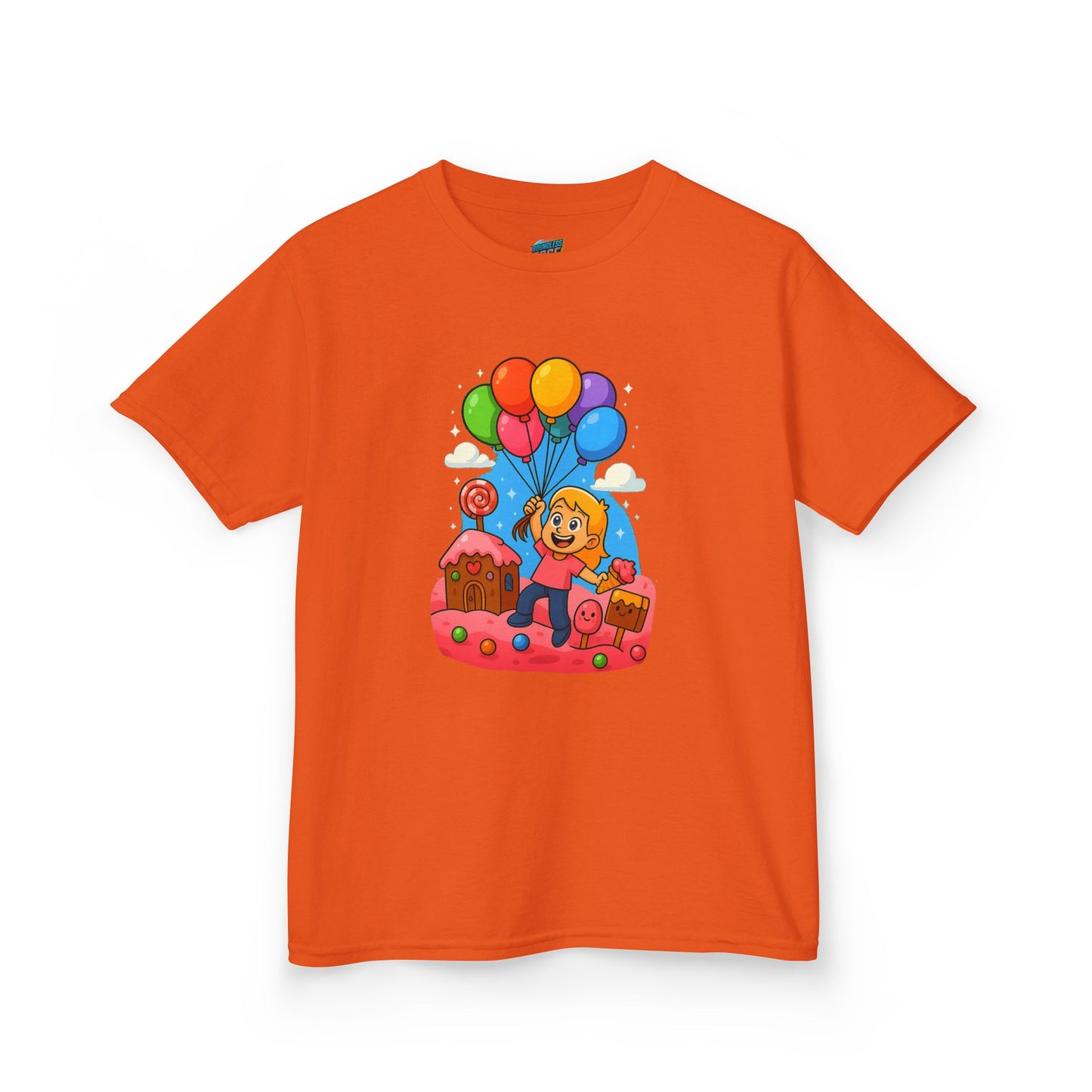 Candyland Lift-Off Playing with Danger Girls' Heavy Cotton T-Shirt