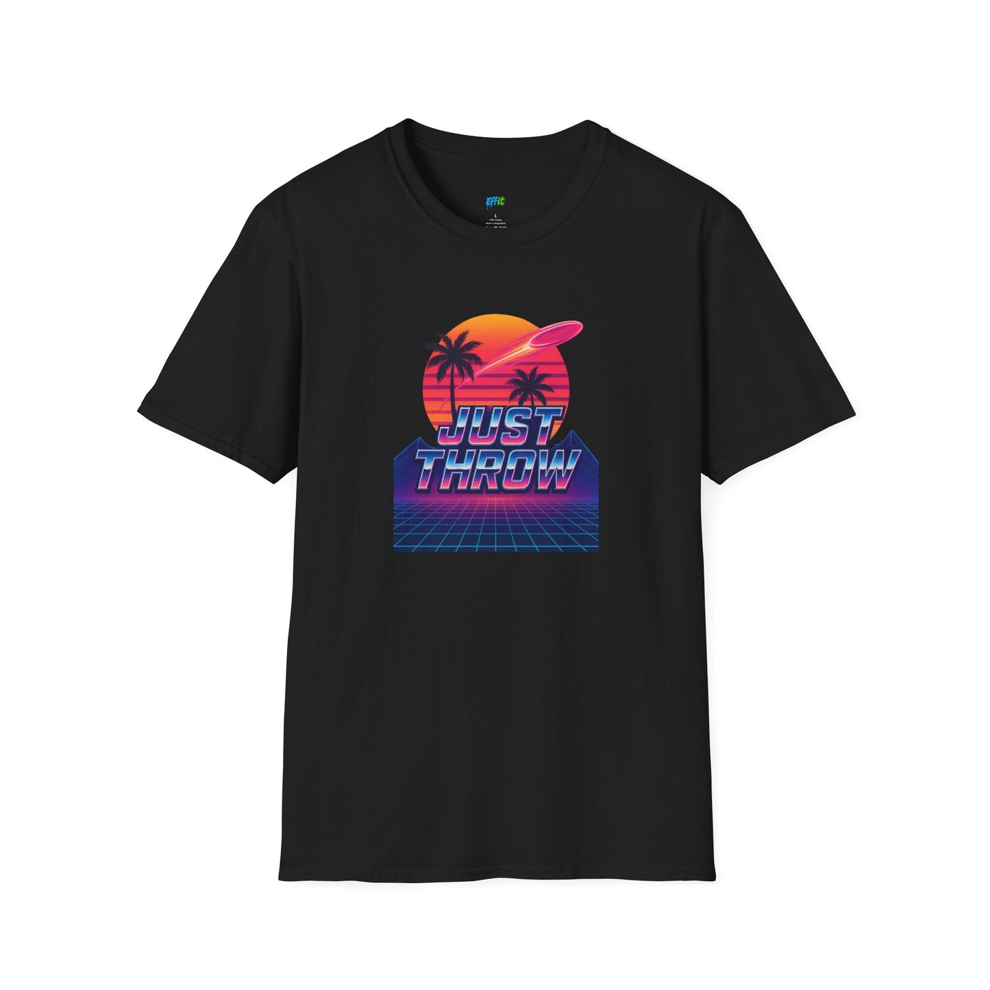 Just Throw Retro Disc Golf Men's Basic T-Shirt