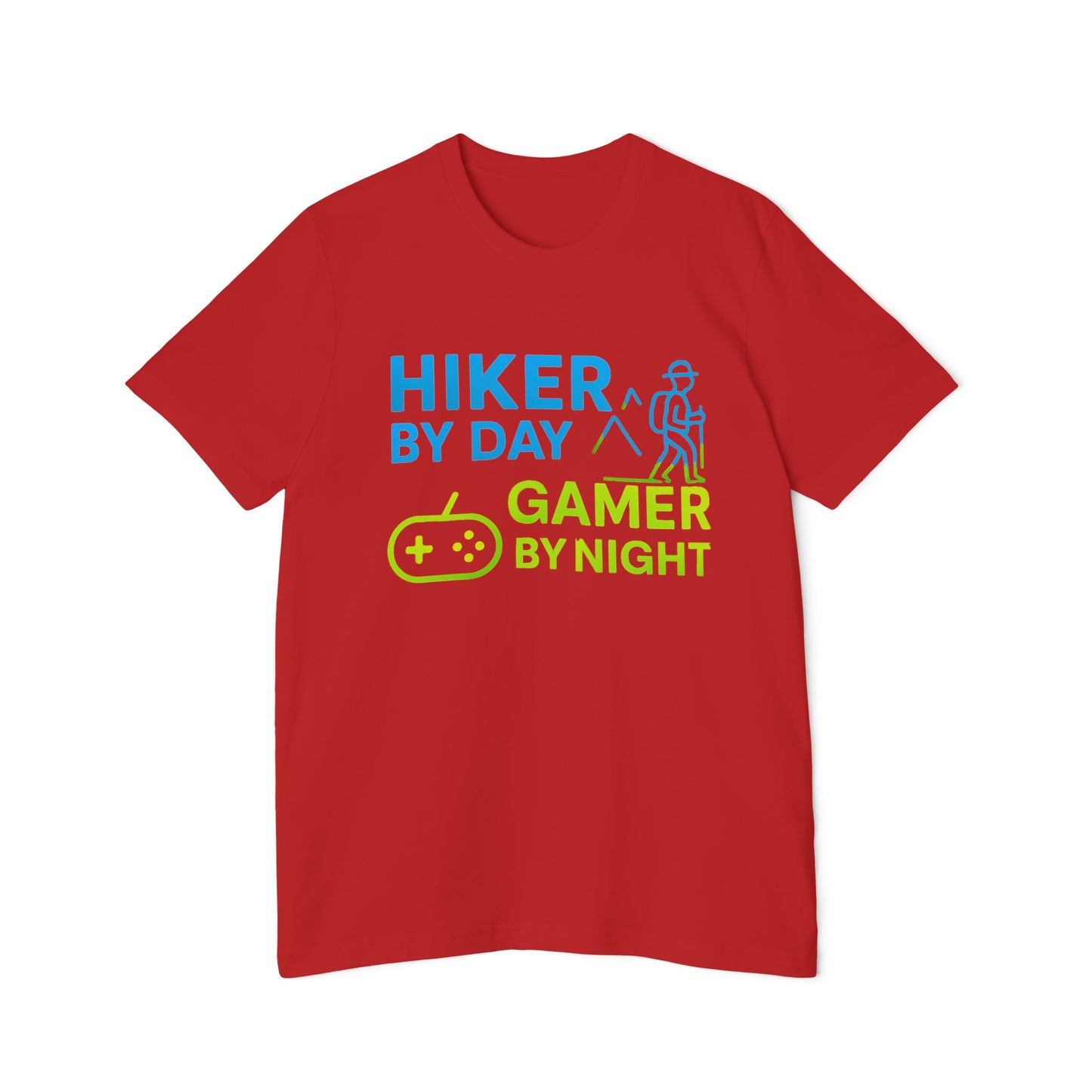 Hiker by Day, Gamer by Night Hiking Men's Premium T-Shirt
