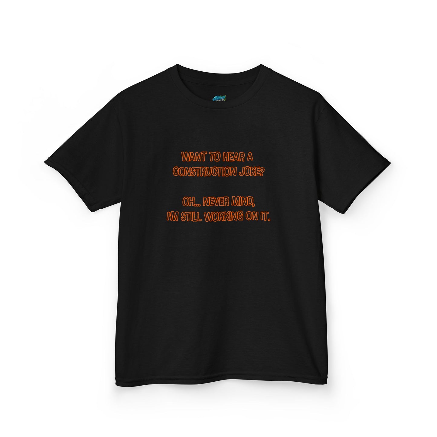 Construction Joke Humor Boys' Heavy Cotton T-Shirt