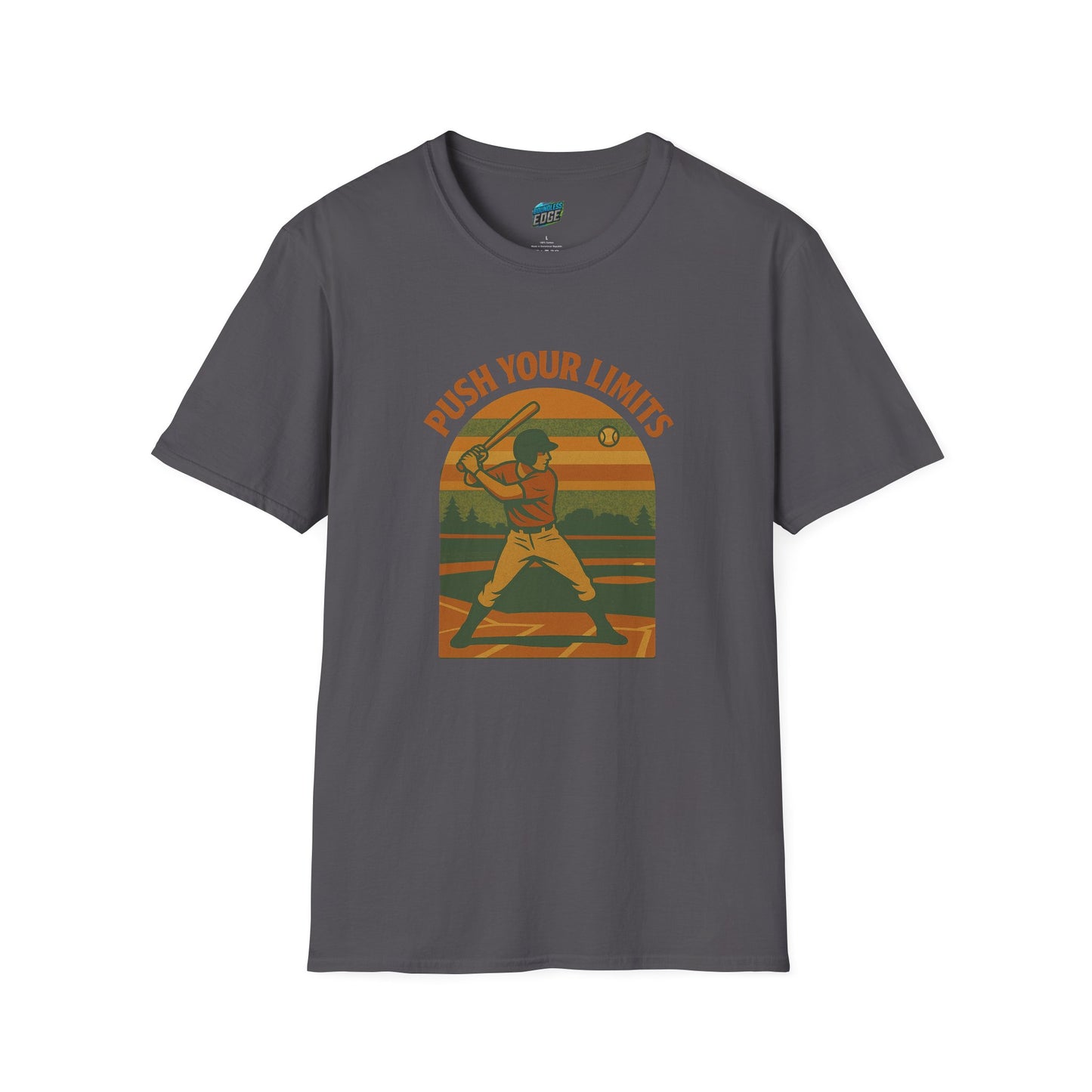 Push Your Limits Baseball Vintage Men's Basic T-Shirt