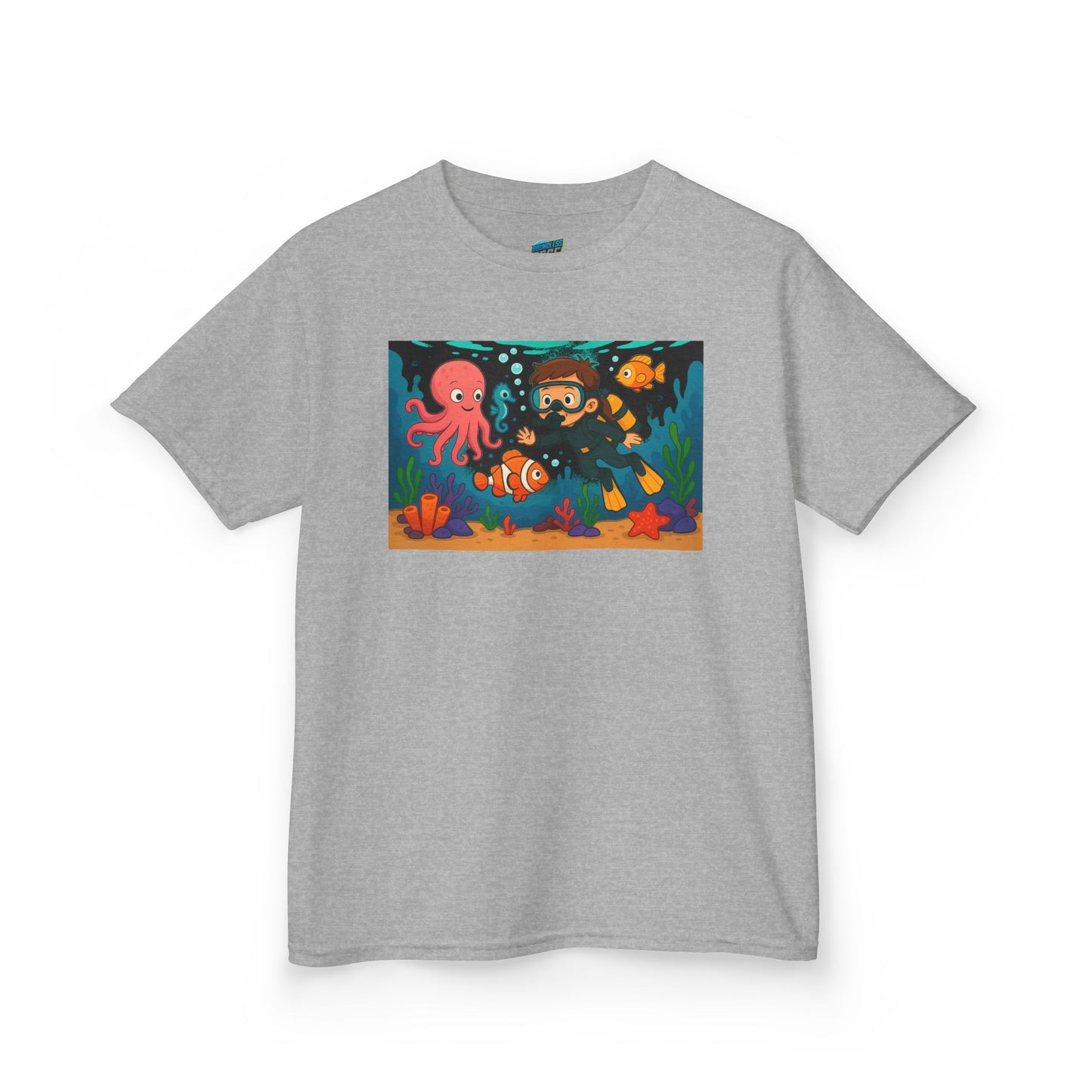 Ocean Explorer Playing with Danger Girls' Heavy Cotton T-Shirt