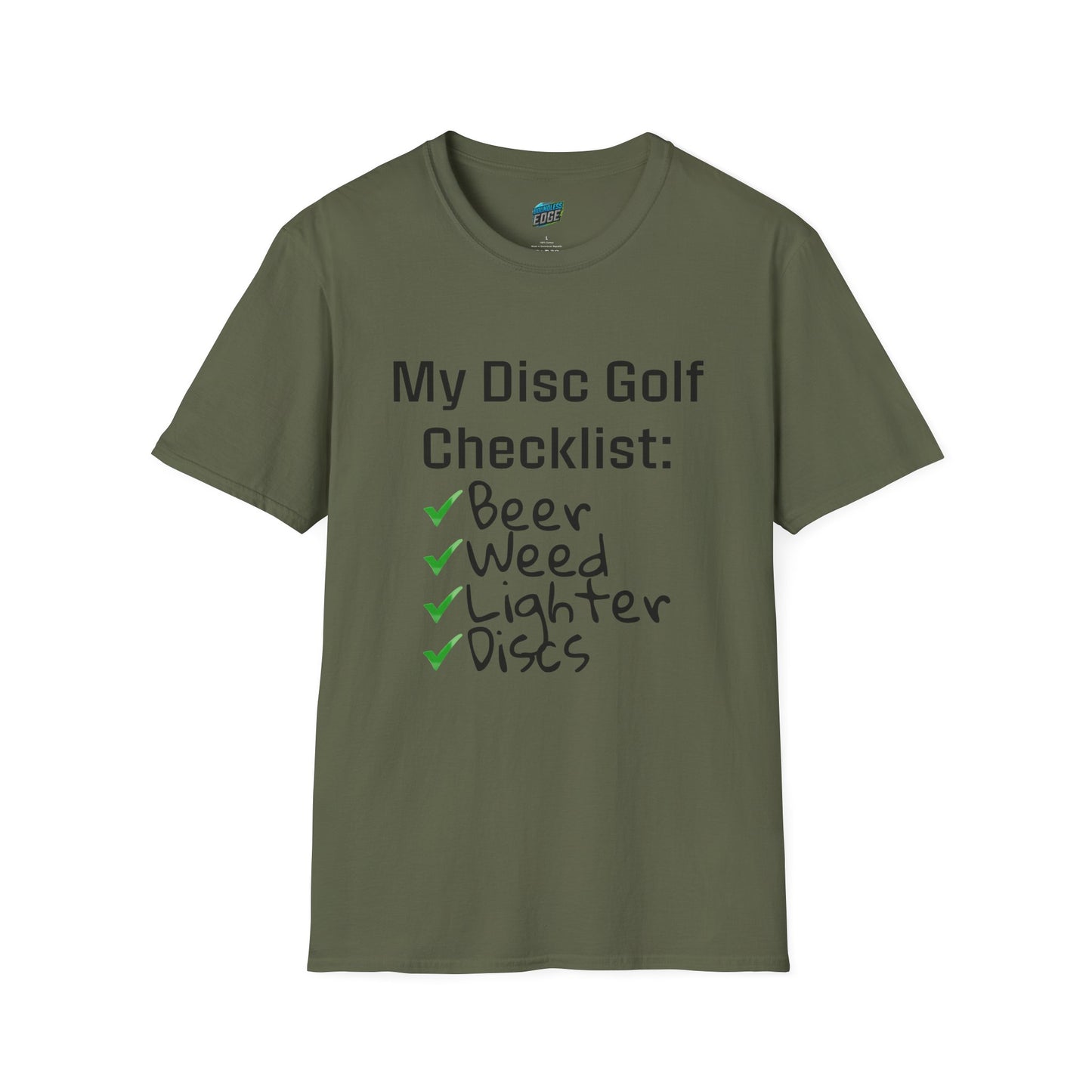 My Disc Golf Checklist Disc Golf Humor Men's Basic T-Shirt
