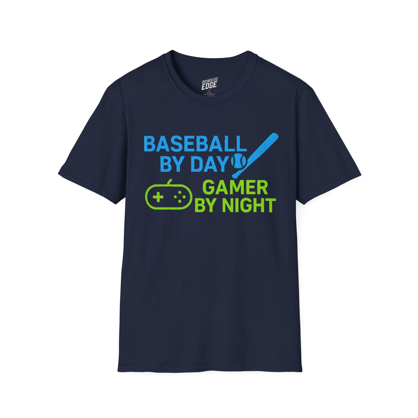 Baseball by Day, Gamer by Night Men's Basic T-Shirt