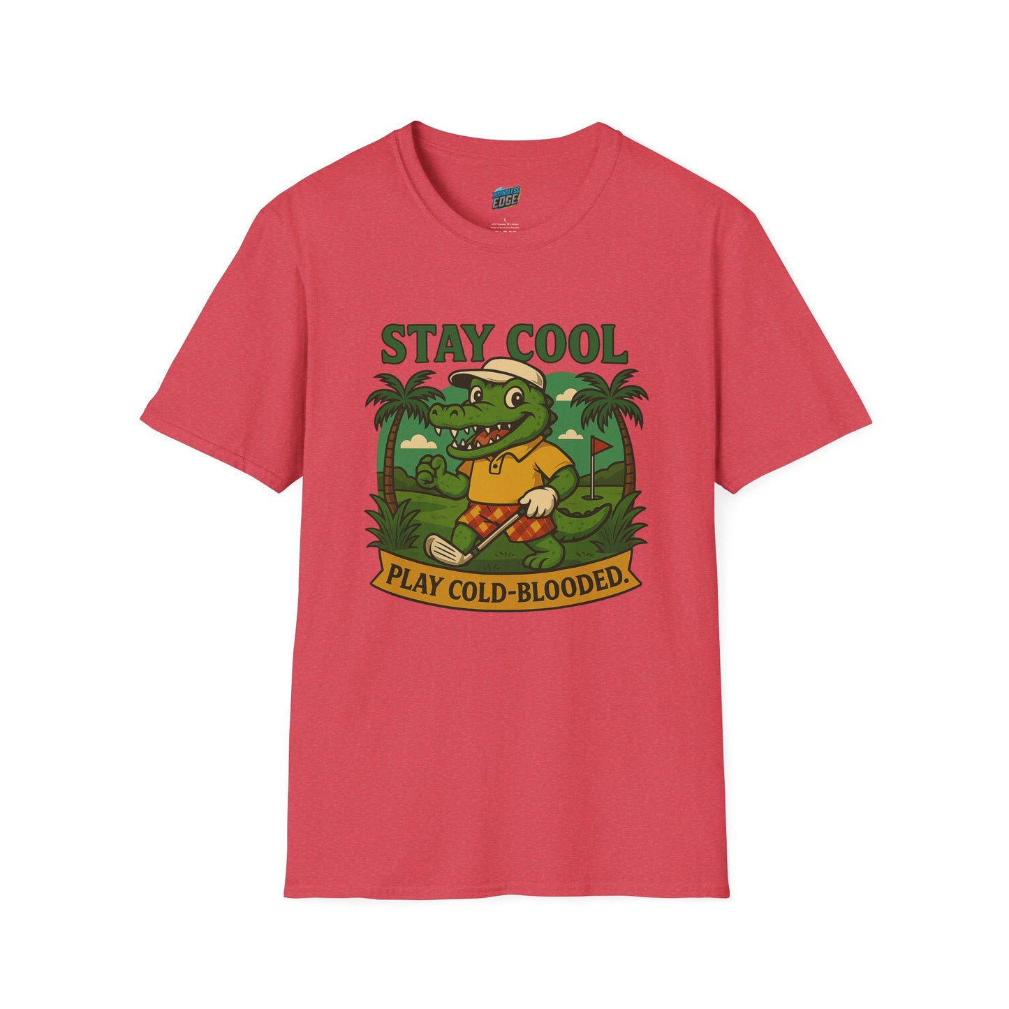 Stay Cool. Play Cold-Blooded Gator Golf Men's Basic T-Shirt