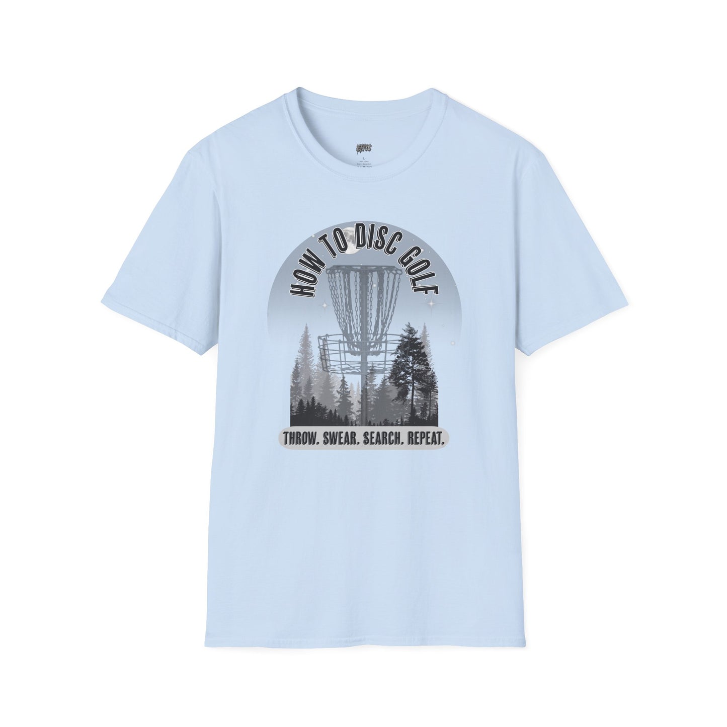 How to Disc Golf Humor Men's Basic Softstyle T-Shirt