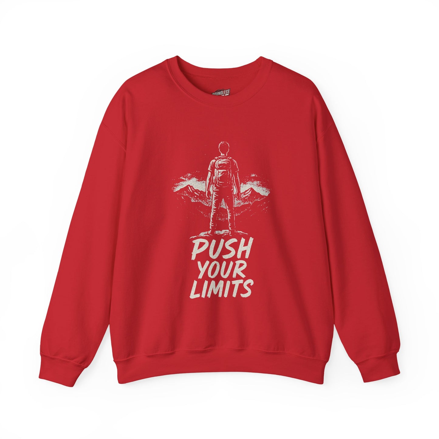 Summit Edition Push Your Limits Hiking Men's Basic Crewneck Sweatshirt