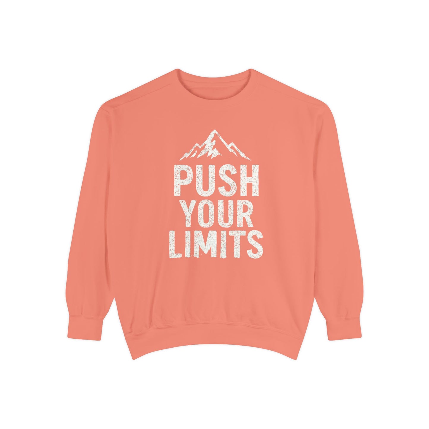 Push Your Limits Vintage Wash Men's Premium Crewneck Sweatshirt