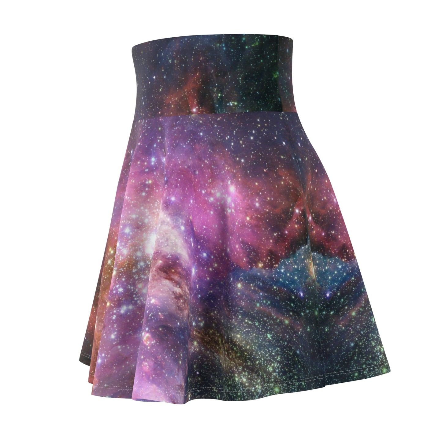 Galaxy Women's Skater Skirt Cosmic Skateboarding Boundless Edge Edition Bottoms