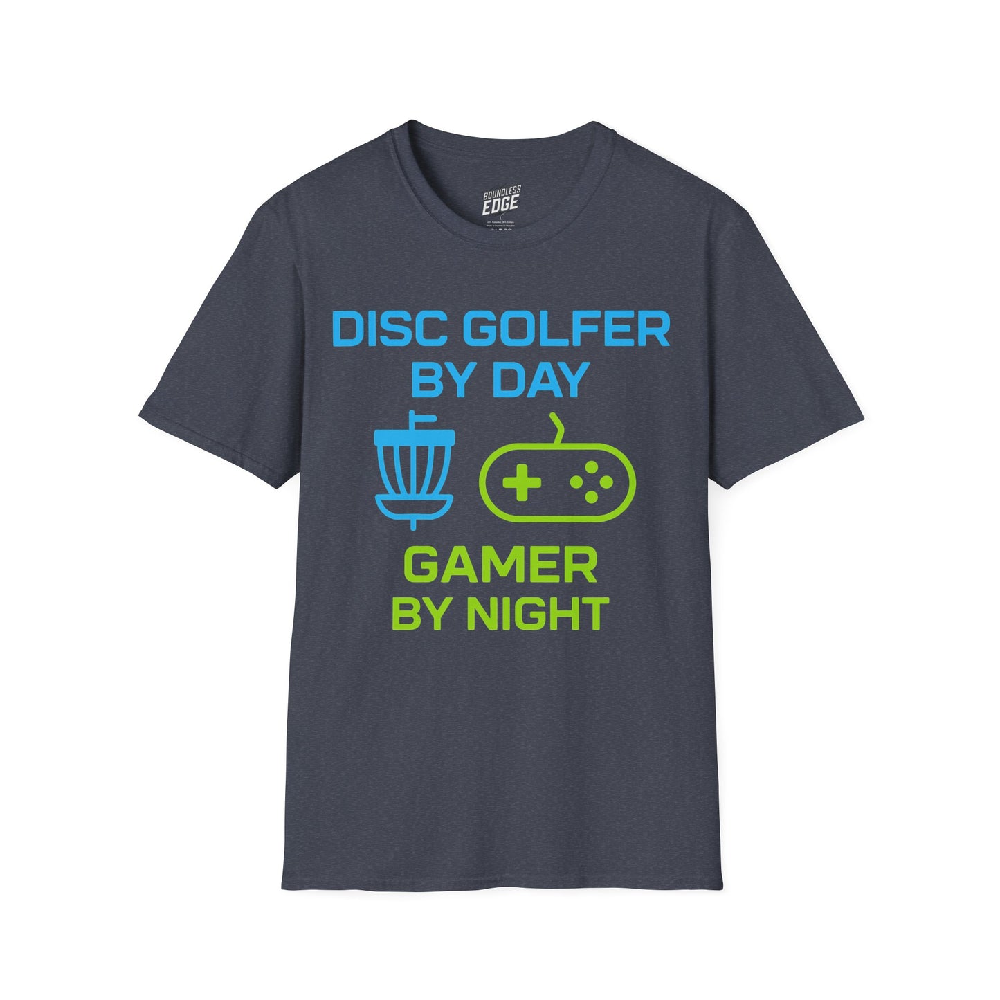 Disc Golfer by Day, Gamer by Night Disc Golf Men's Basic T-Shirt