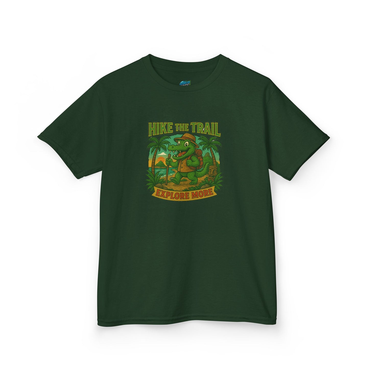 Hike the Trail Gator Hiking Boys' Heavy Cotton T-Shirt