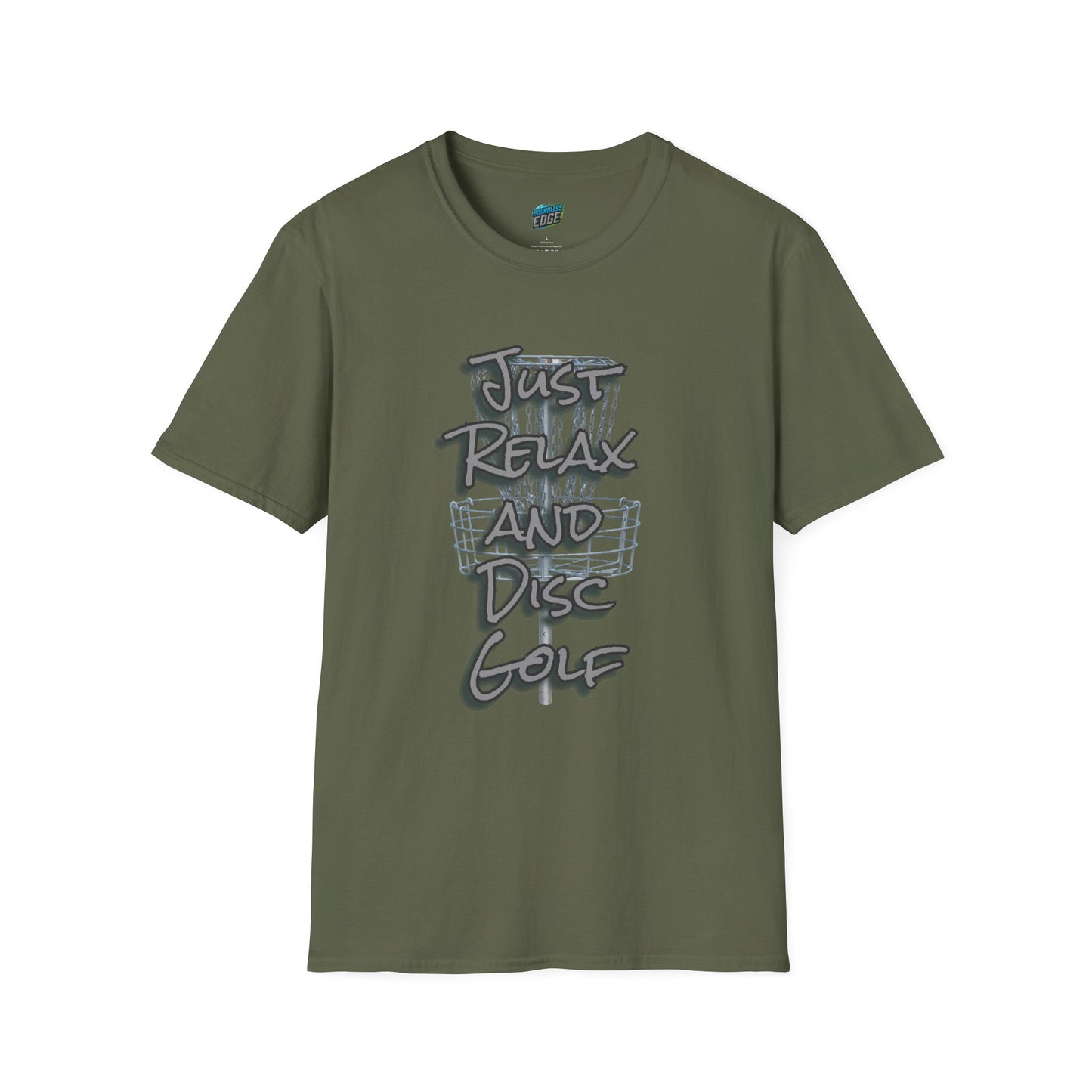 Just Relax and Disc Golf Humor Men's Basic Softstyle T-Shirt
