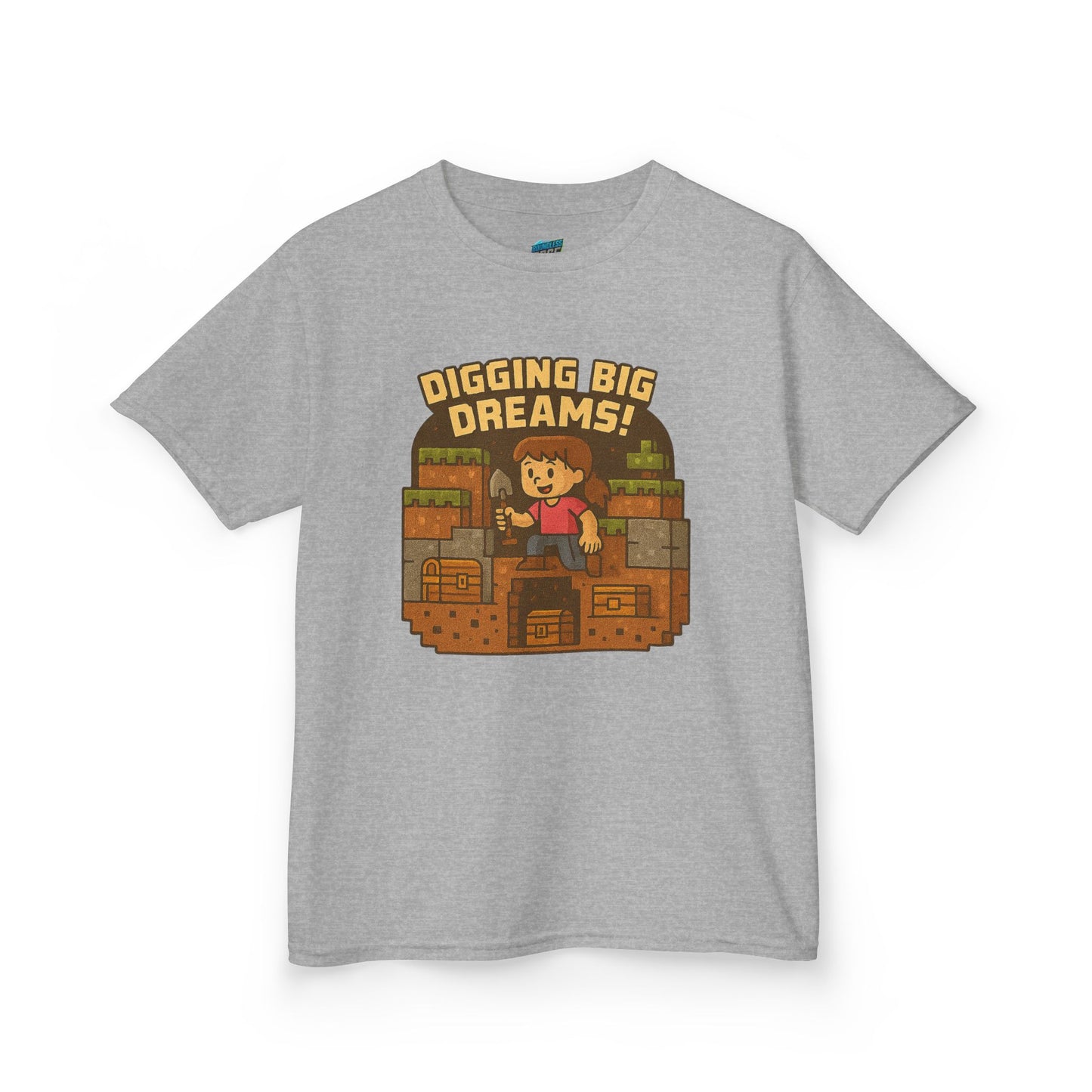 Digging Big Dreams Playing with Danger Girls' Heavy Cotton T-Shirt