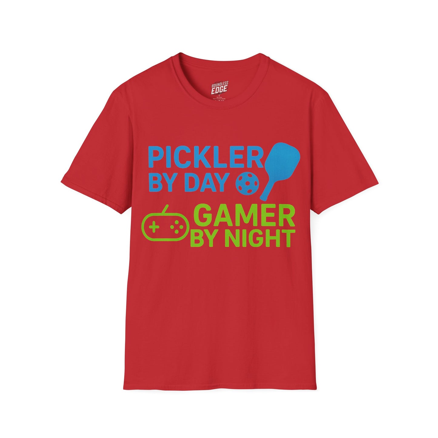 Pickler by Day, Gamer by Night Pickleball Men's Basic T-Shirt
