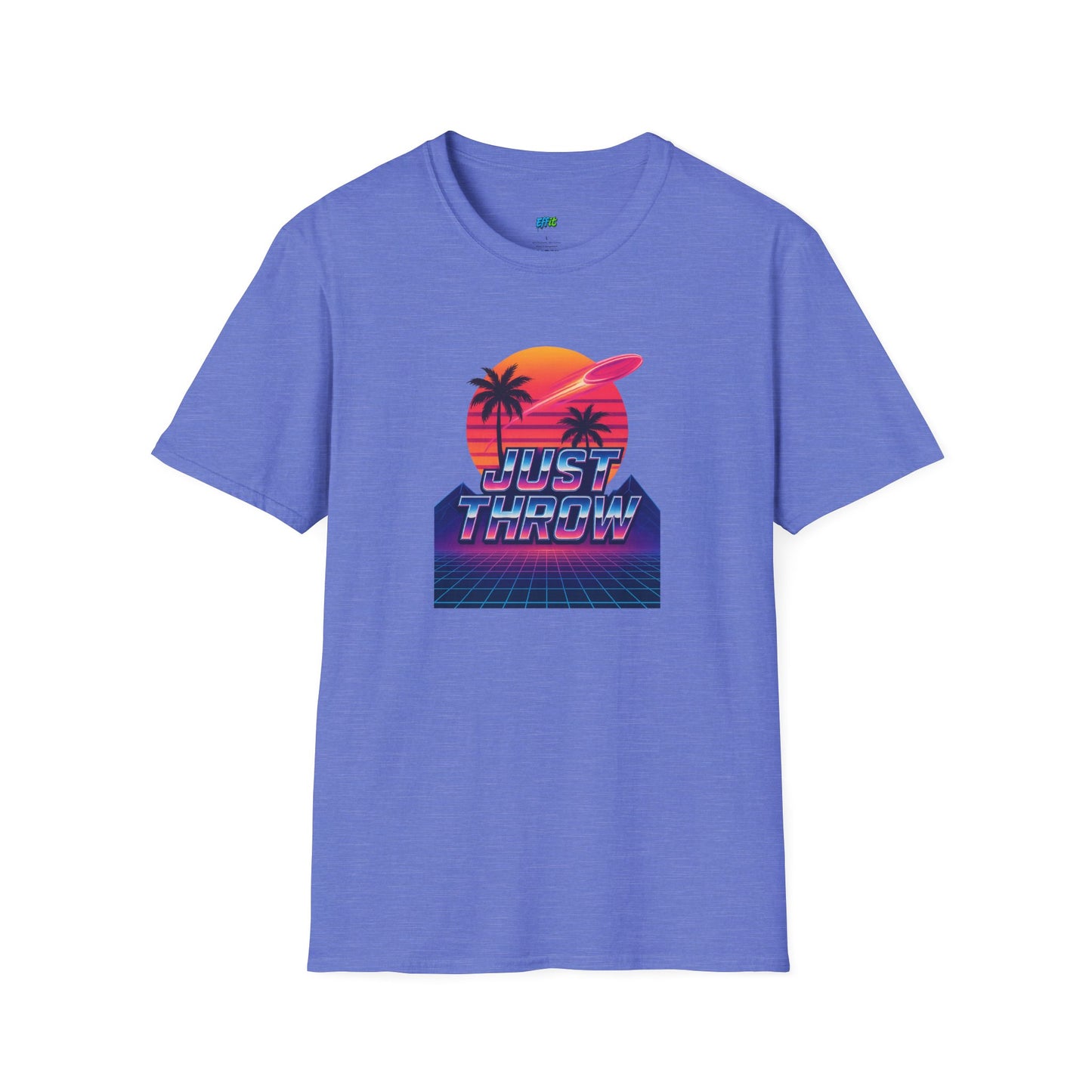 Just Throw Retro Disc Golf Men's Basic T-Shirt