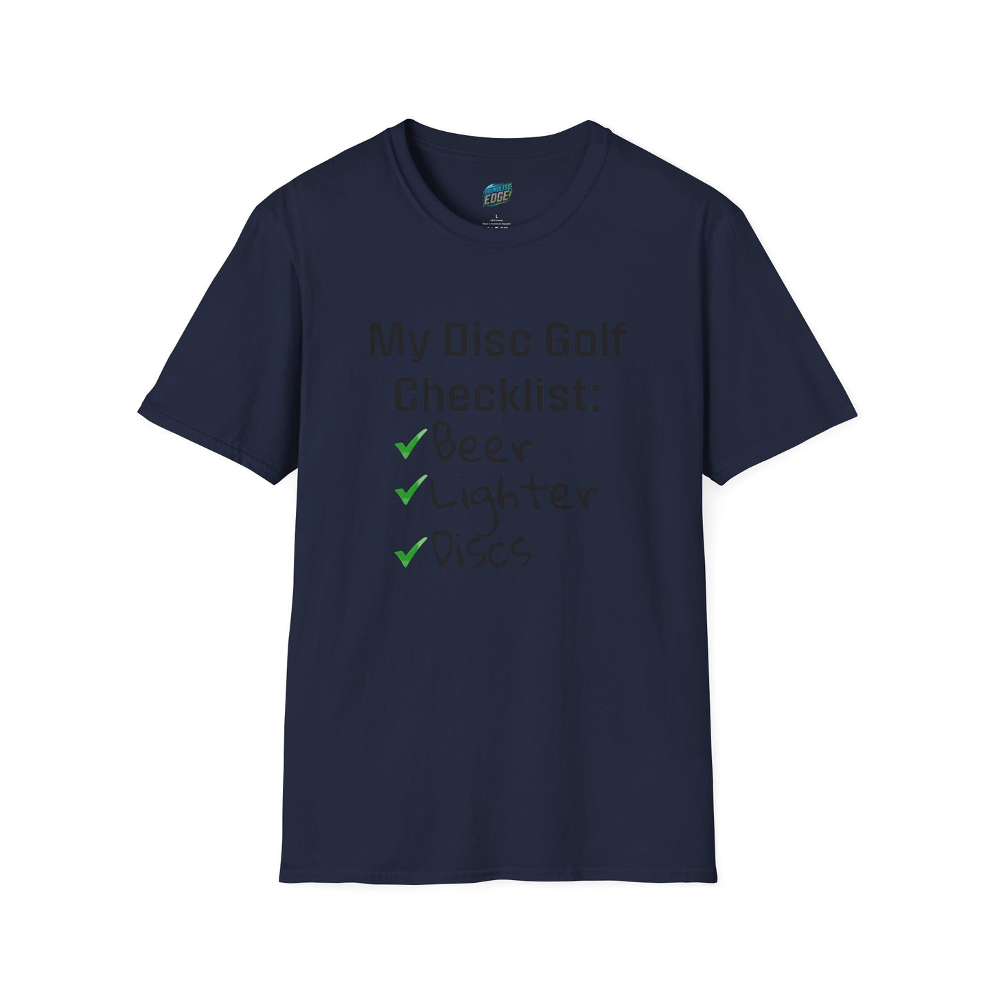 My Disc Golf Checklist Disc Golf Humor Men's Basic T-Shirt