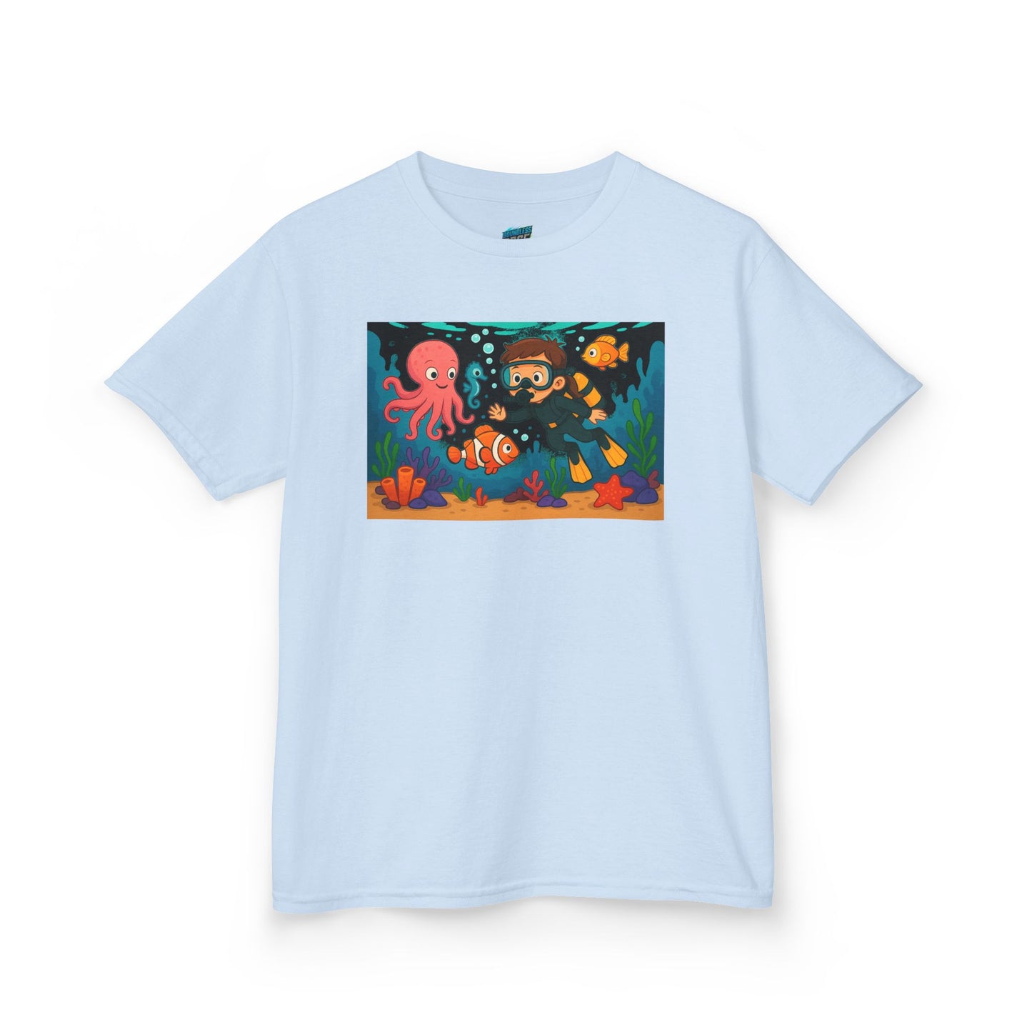 Ocean Explorer Playing with Danger Girls' Heavy Cotton T-Shirt