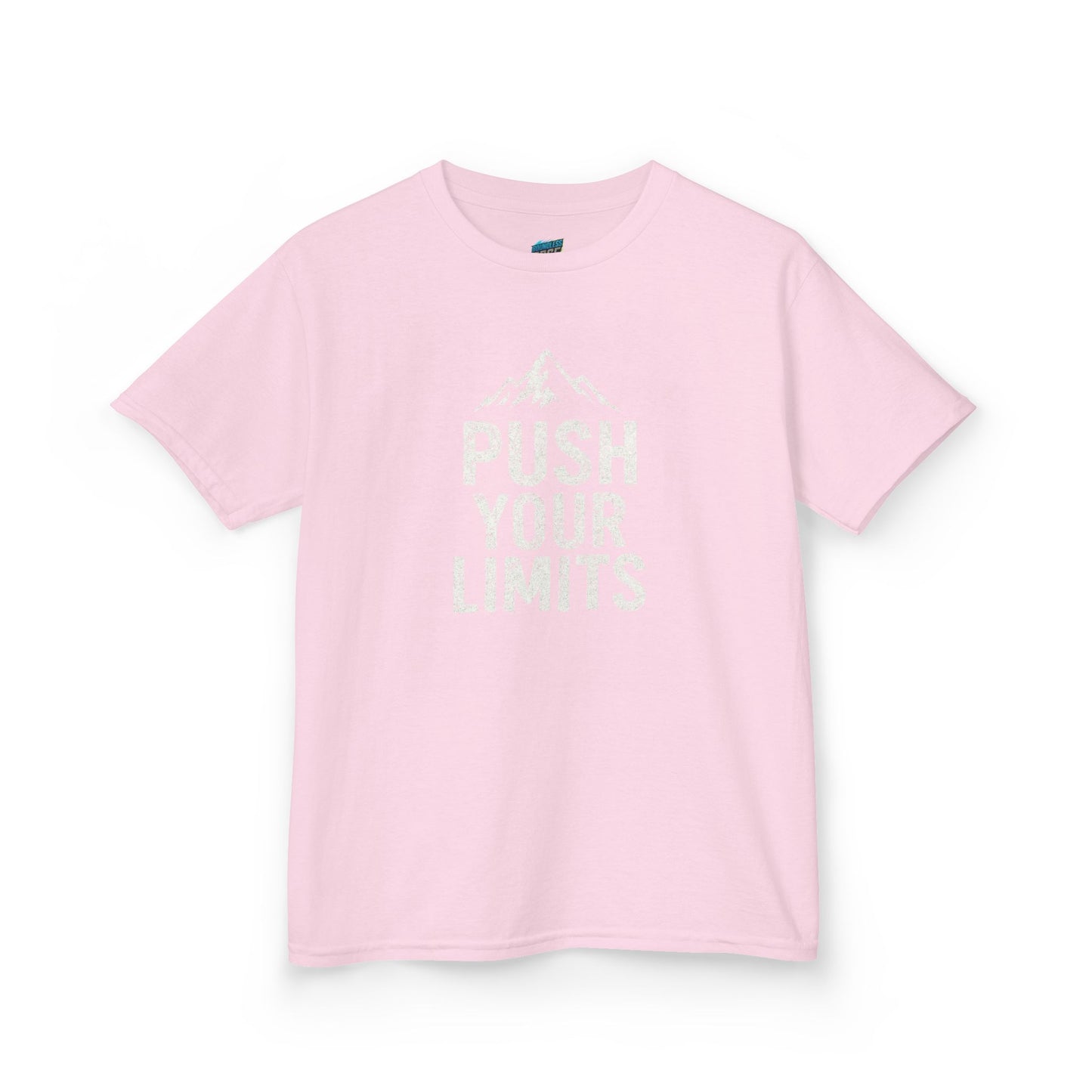 Push Your Limits Hiking Mountain Boys' Heavy Cotton T-Shirt