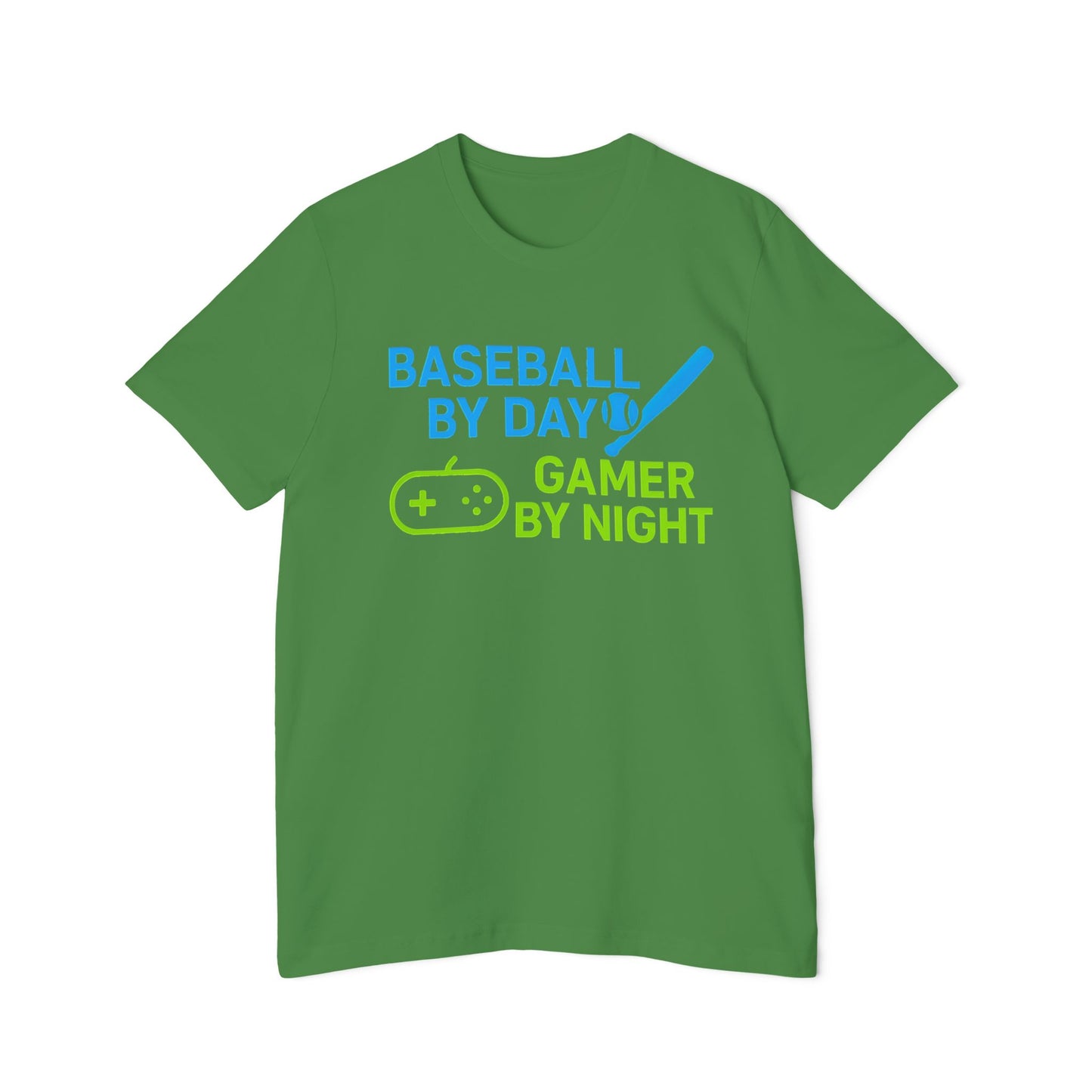 Baseball by Day, Gamer by Night Men's Premium T-Shirt