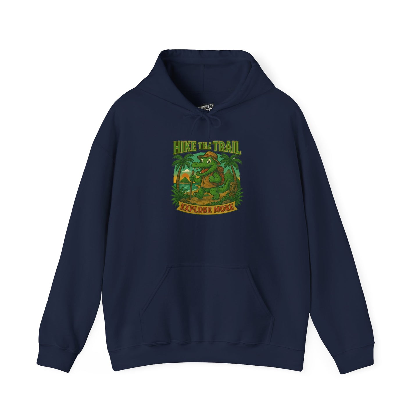 Hike the Trail – Explore More Hiking Women's Basic Heavy Blend Hoodie Sweatshirt