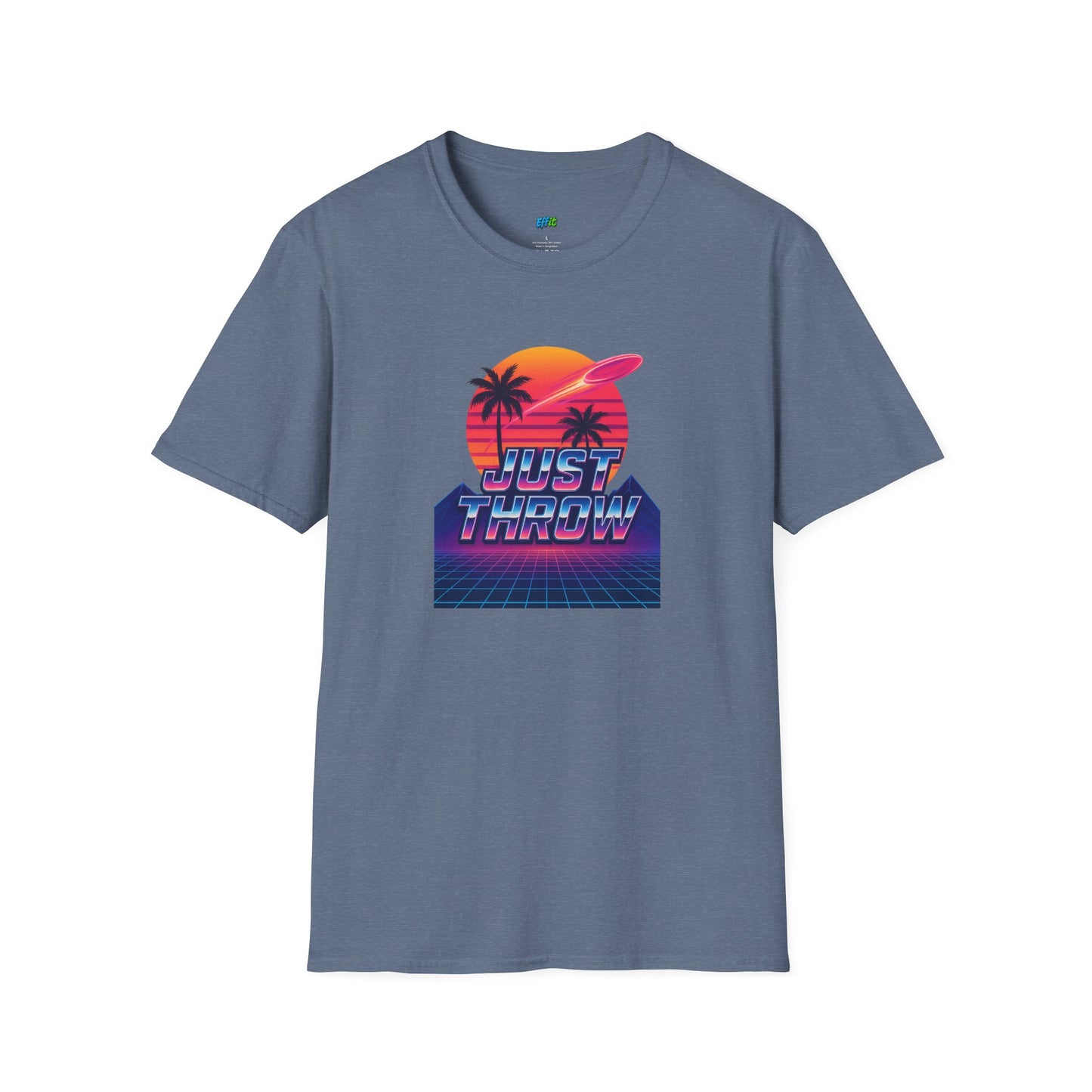Just Throw Retro Disc Golf Men's Basic T-Shirt