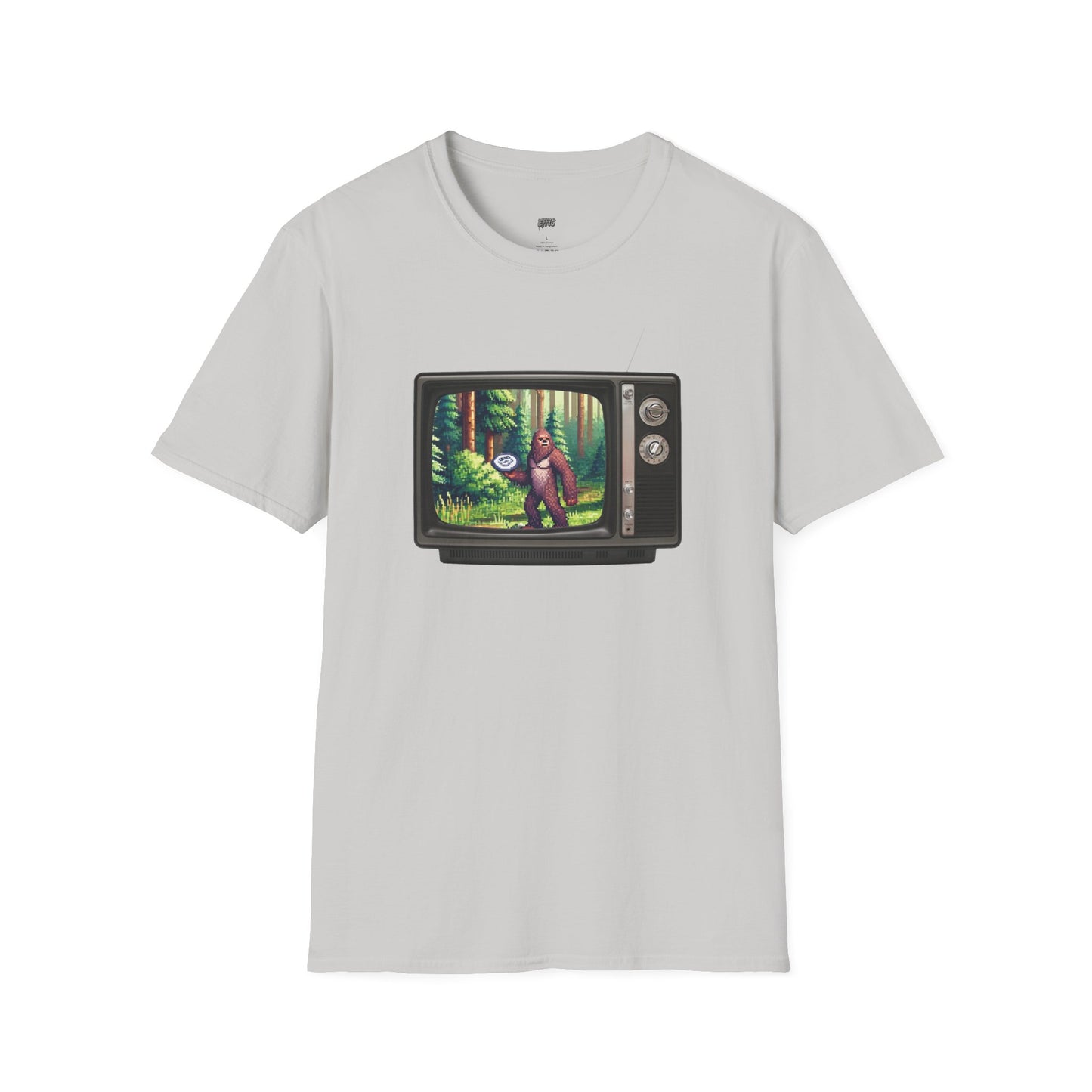 TV Video Game Sasquatch Disc Golf Men's Basic T-Shirt