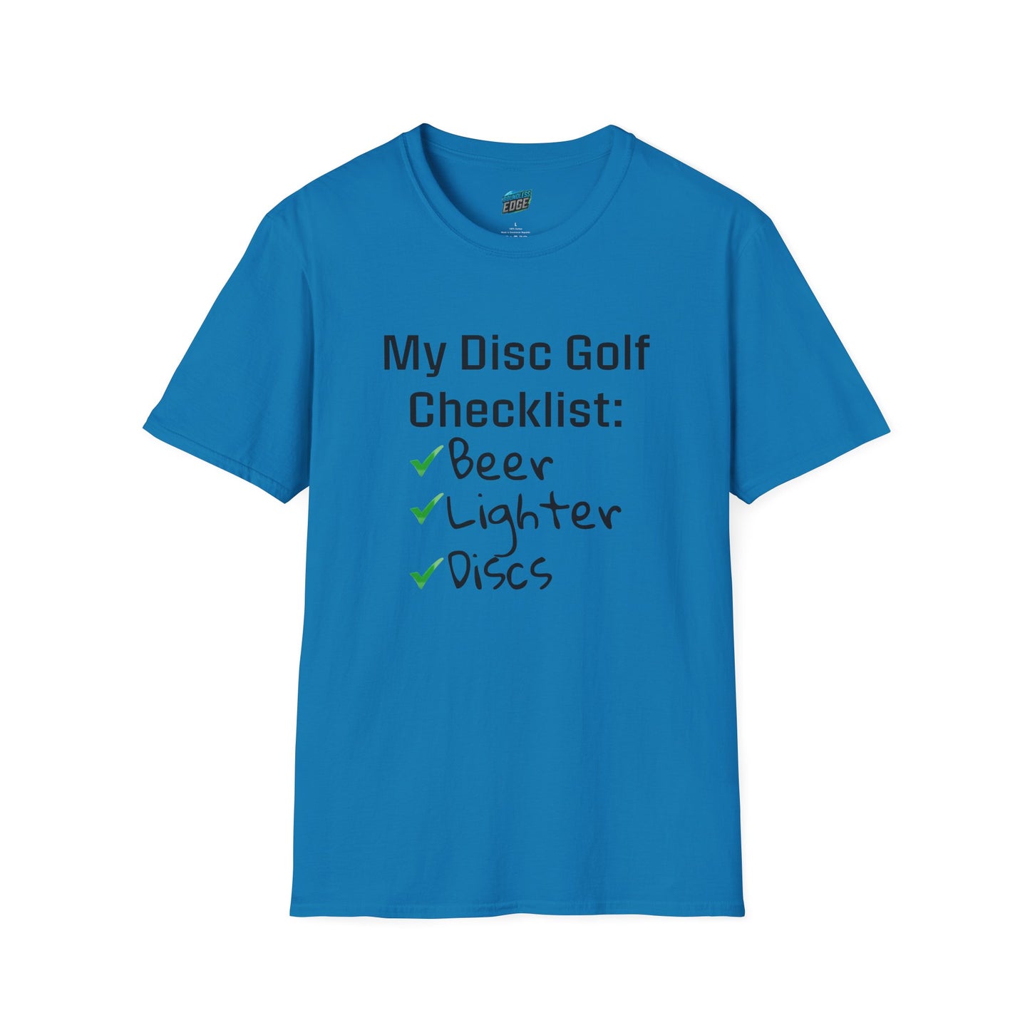 My Disc Golf Checklist Disc Golf Humor Men's Basic T-Shirt