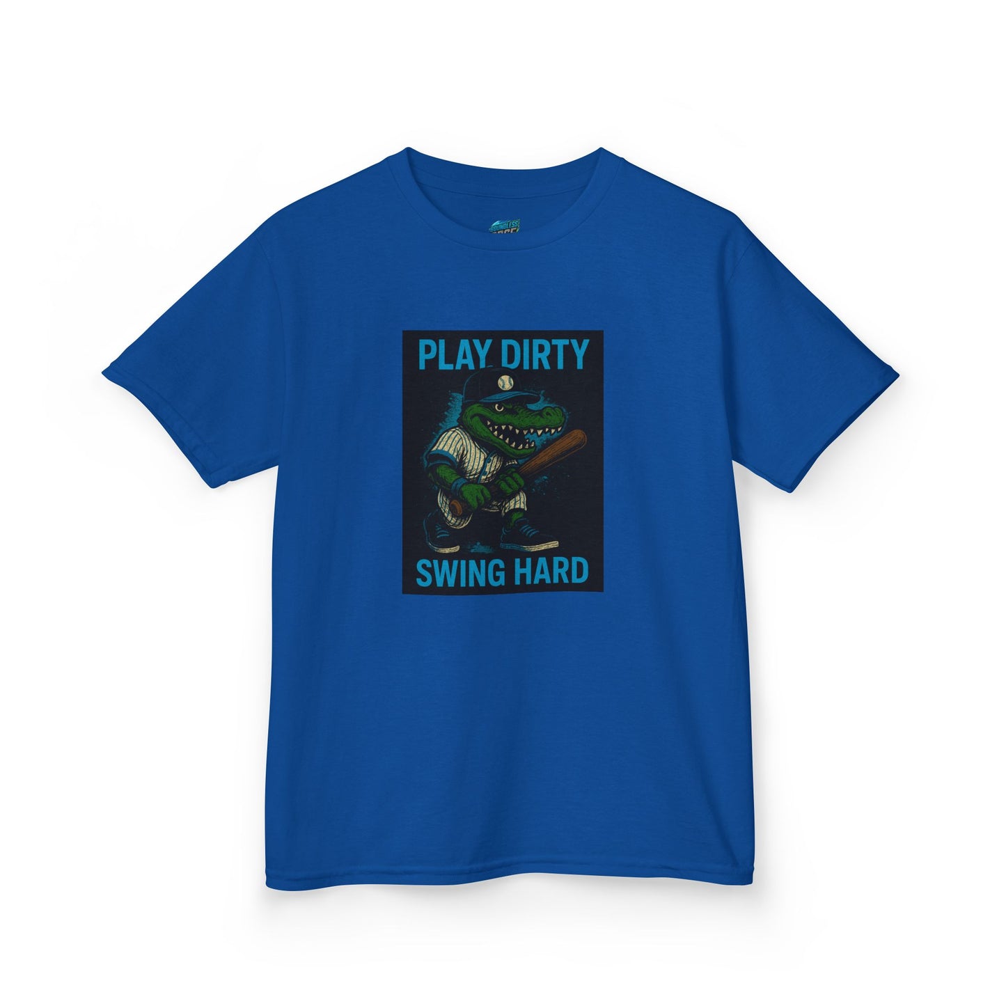 Play Dirty. Swing Hard. Gator Baseball Boys' Heavy Cotton T-Shirt