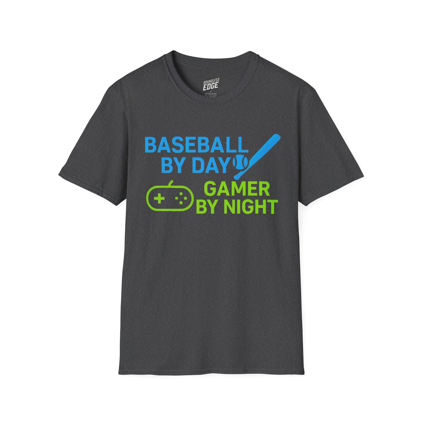 Baseball by Day, Gamer by Night Men's Basic T-Shirt