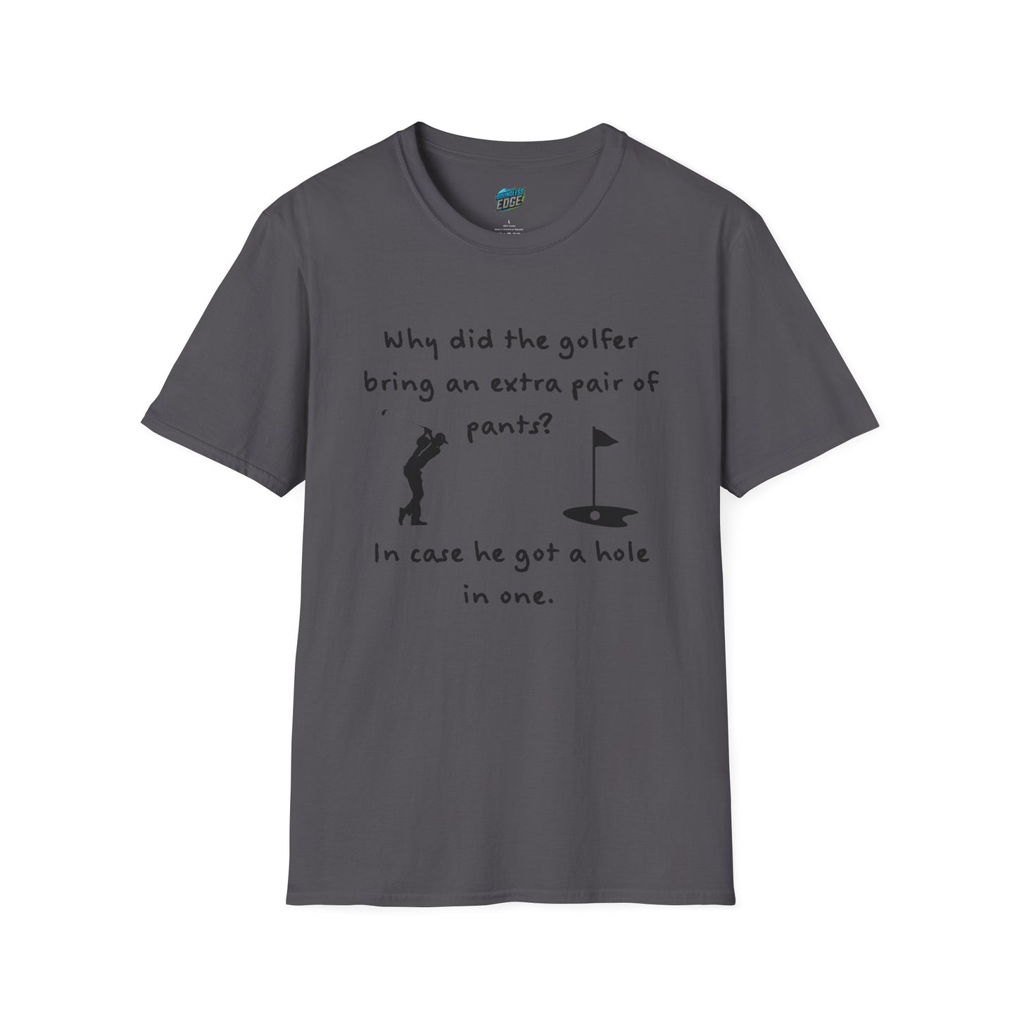 Why Did the Golfer... Dad Joke Golf Humor Men's Basic T-Shirt