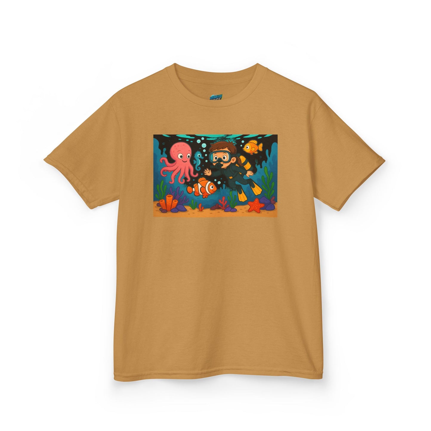 Ocean Explorer Playing with Danger Girls' Heavy Cotton T-Shirt