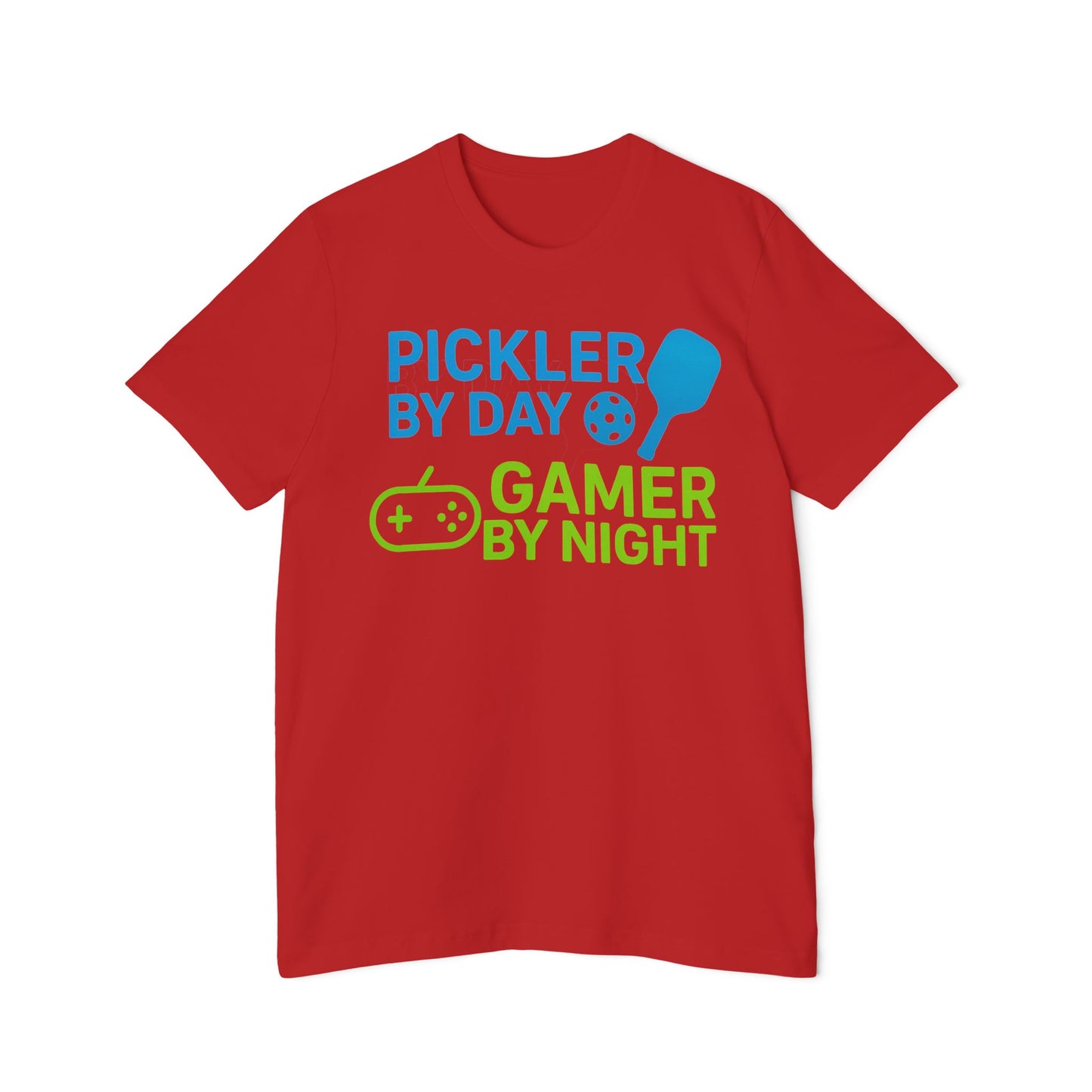 Pickler by Day, Gamer by Night Pickleball Men's Premium T-Shirt
