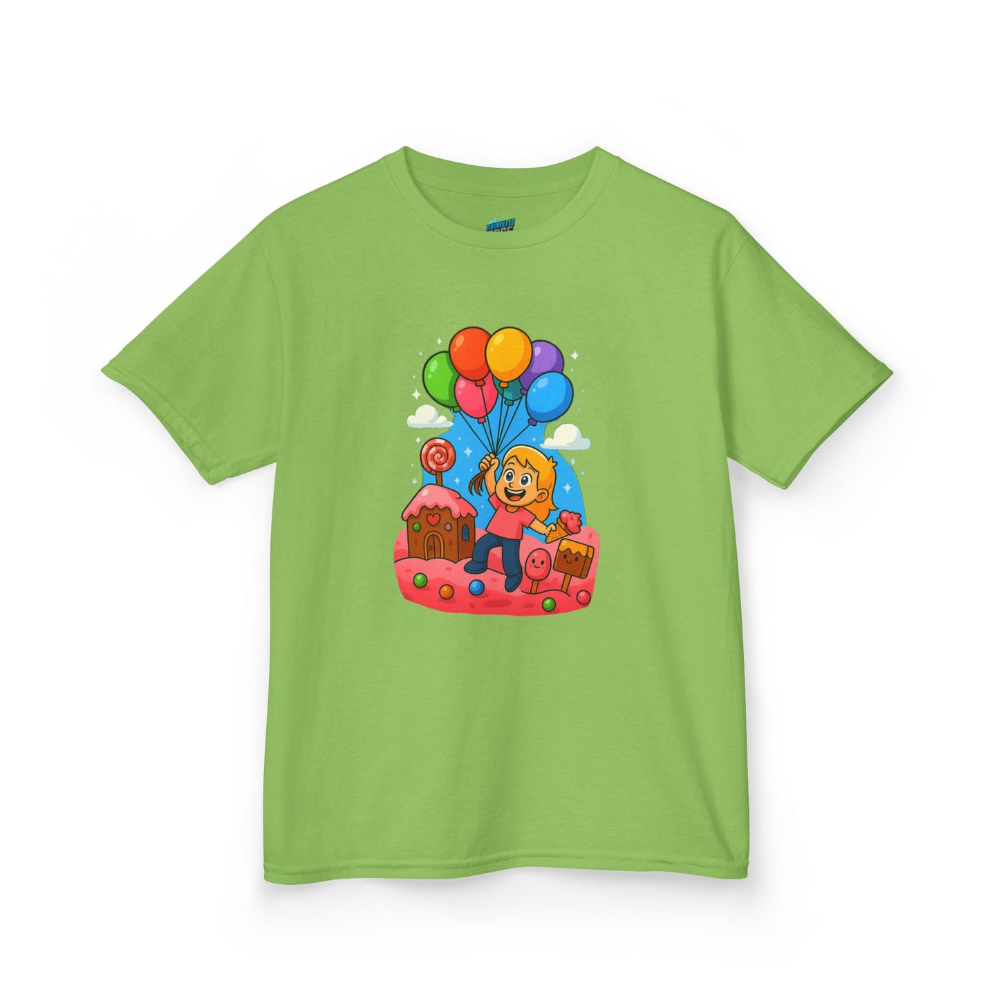 Candyland Lift-Off Playing with Danger Girls' Heavy Cotton T-Shirt